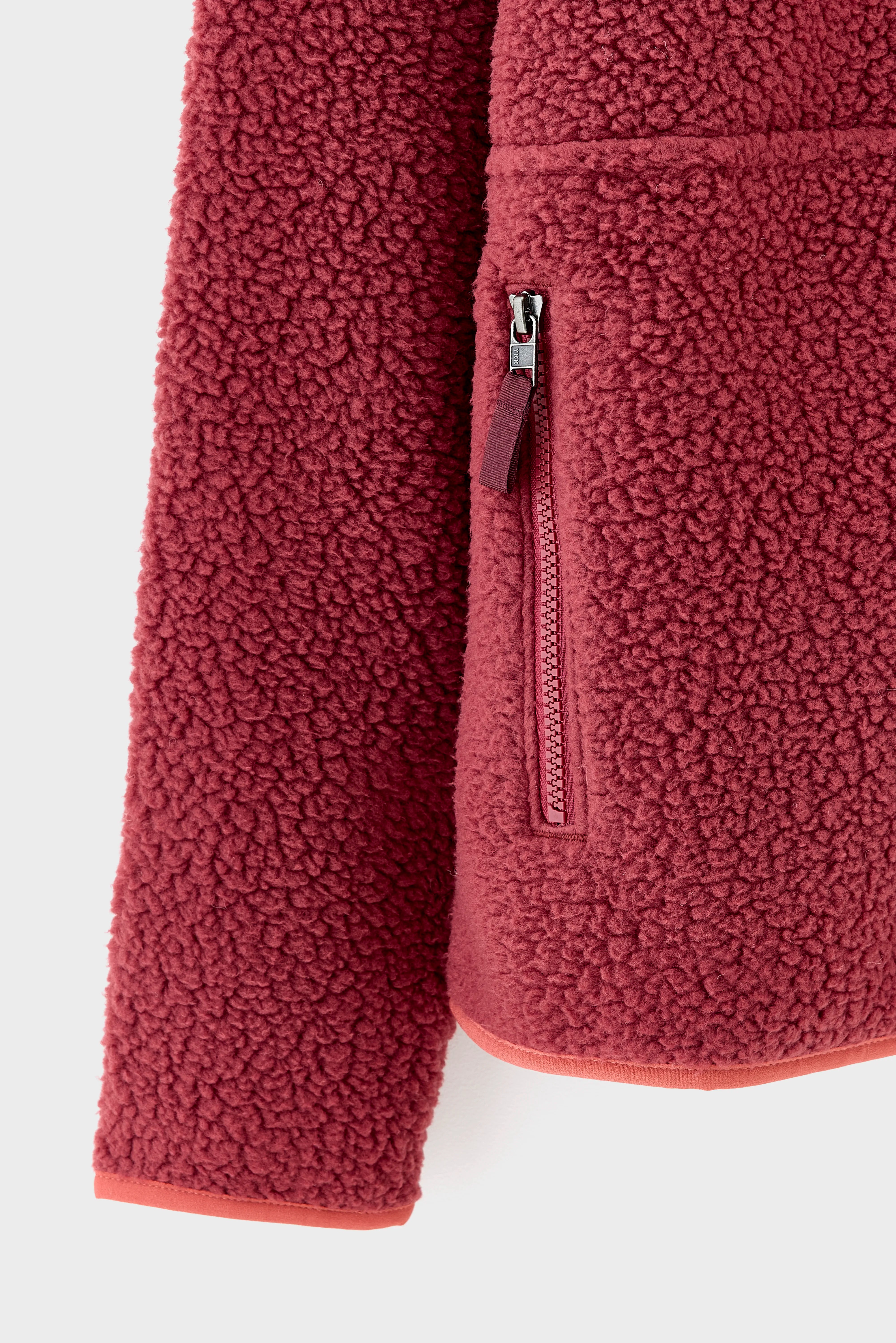 Women's Retro Pile Marsupial Pullover (252 / W / RED)