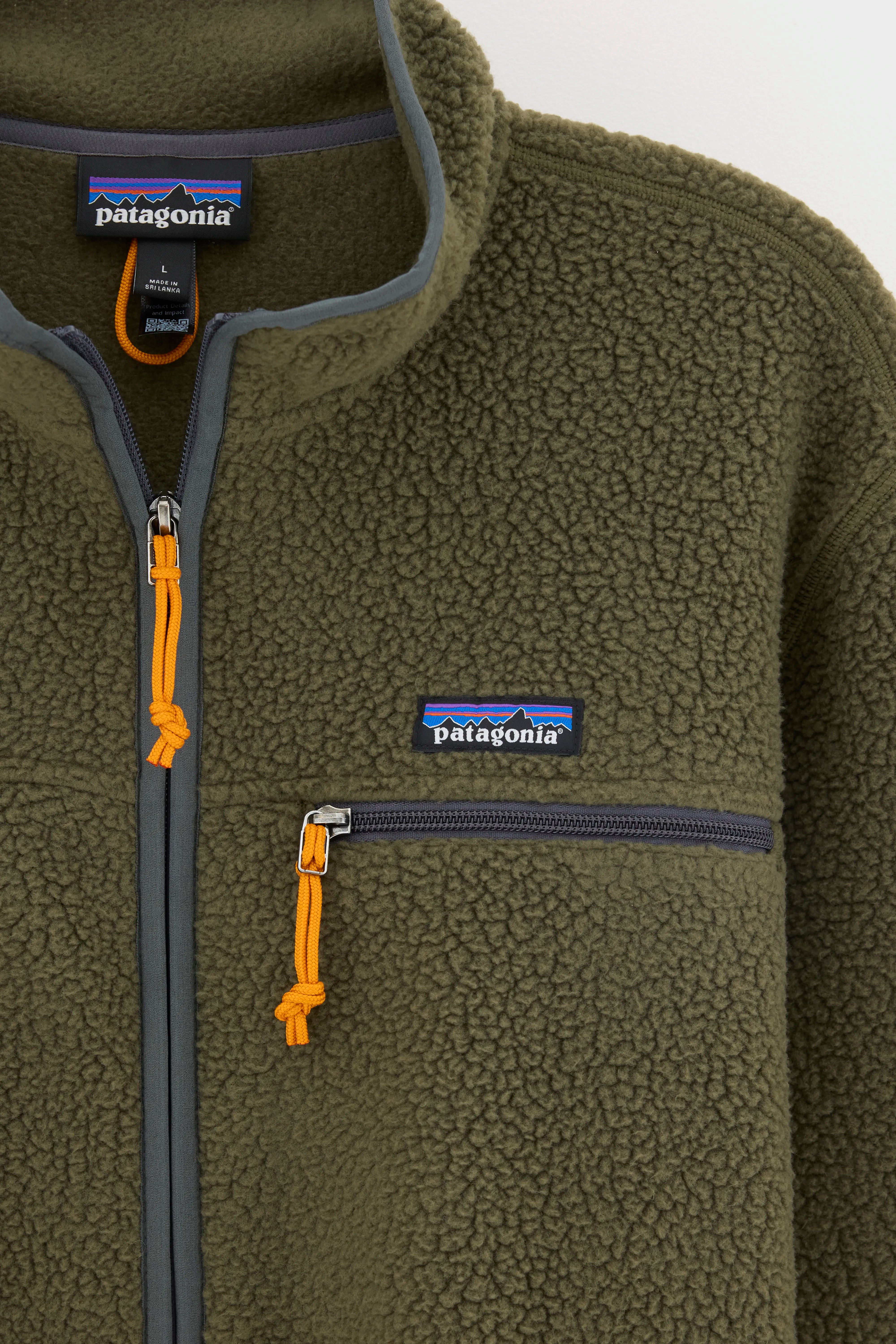 Retro Pile Fleece Jacket for Men (262 / M / KAKI)