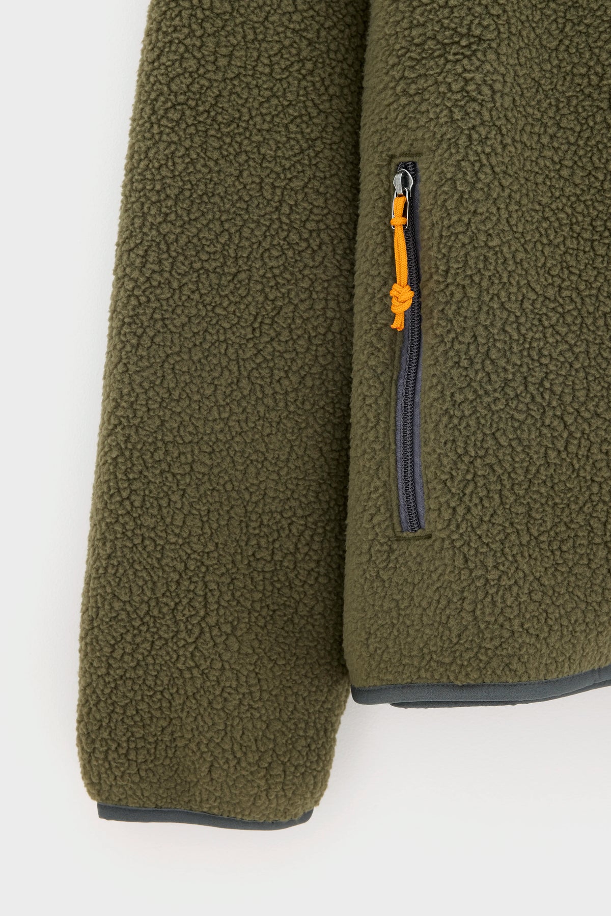 Retro Pile Fleece Jacket for Men (262 / M / KAKI)