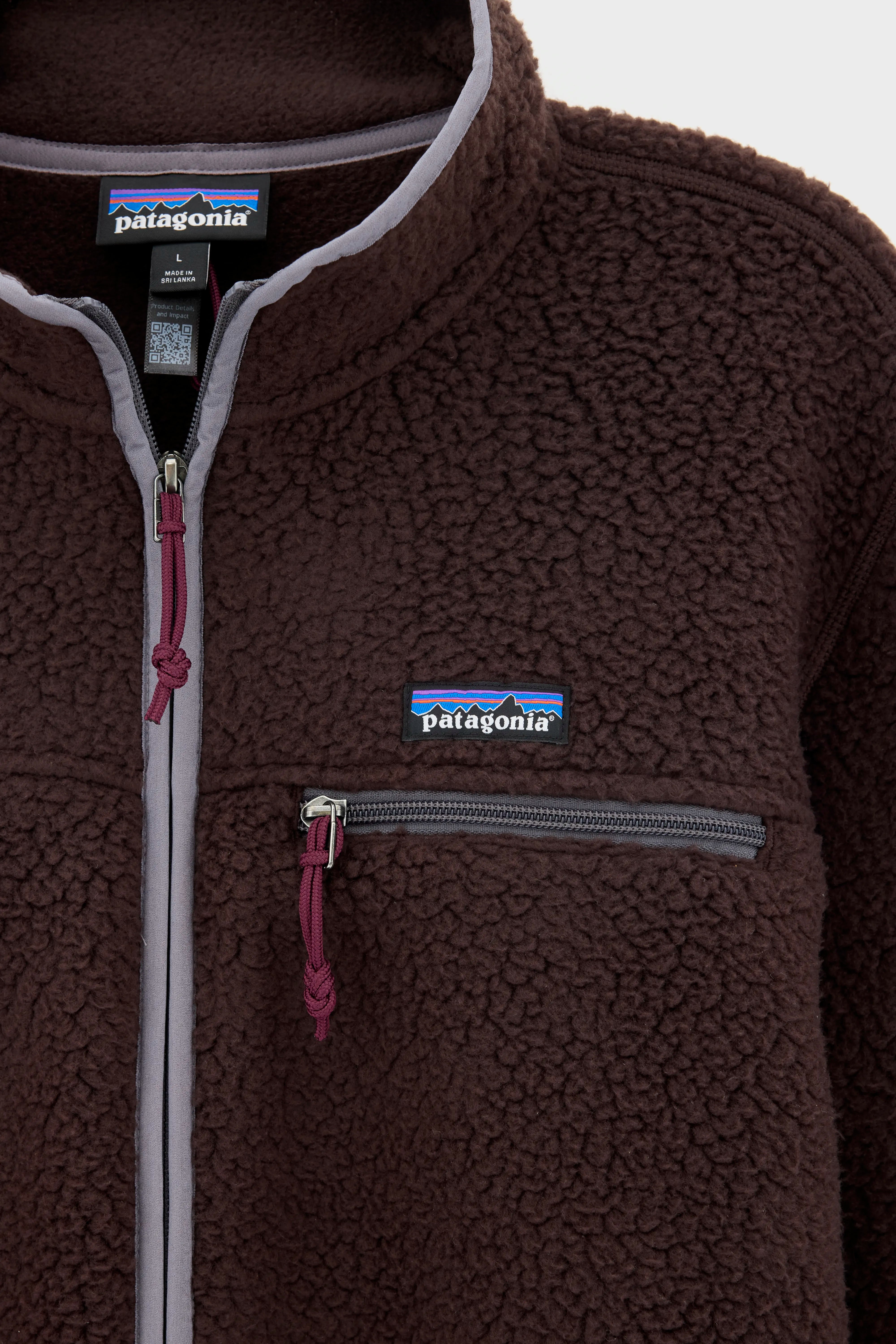 Retro Pile Fleece Jacket for Men (262 / M / BROWN)
