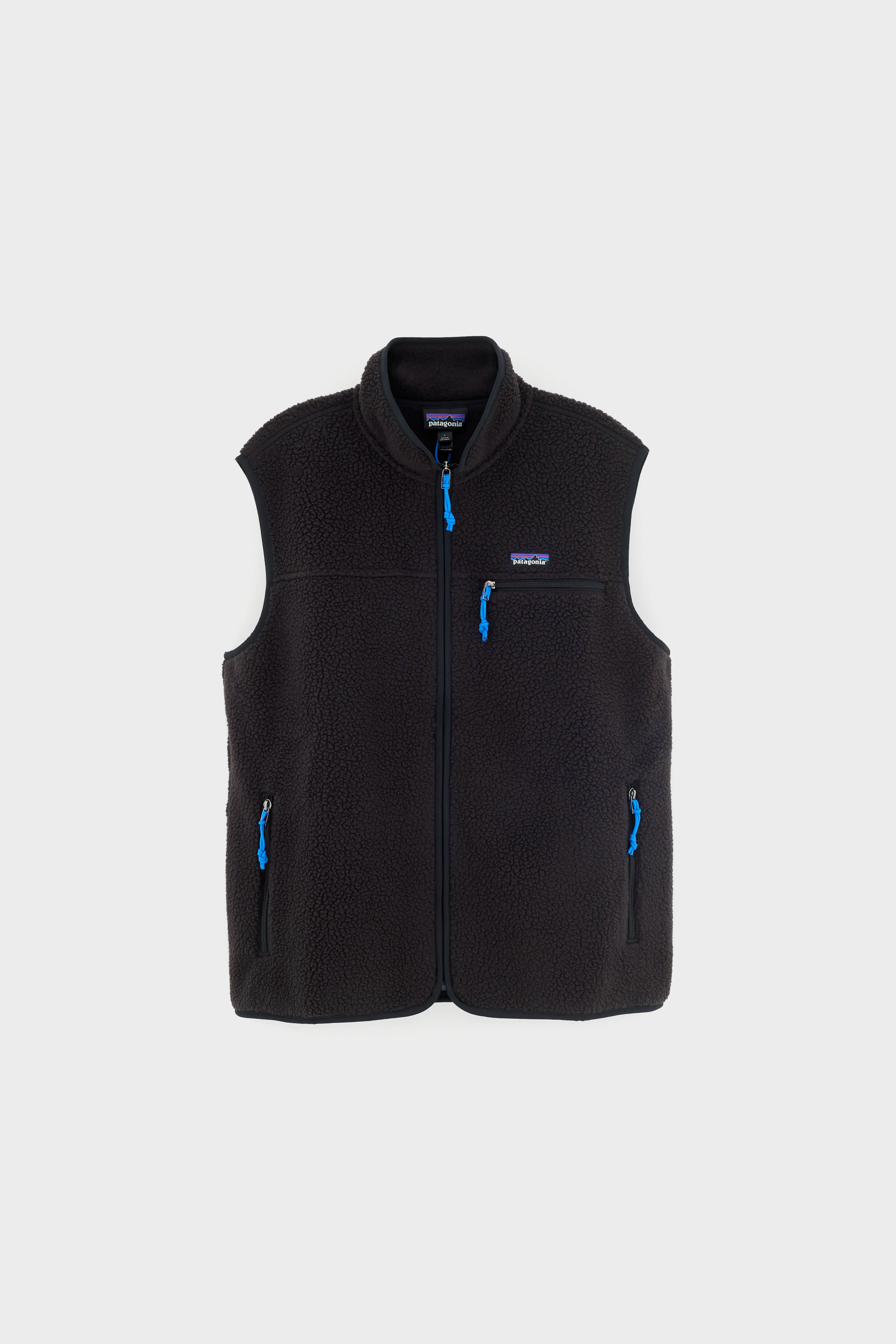 Retro Pile Fleece Vest for Men (262 / M / BLACK)