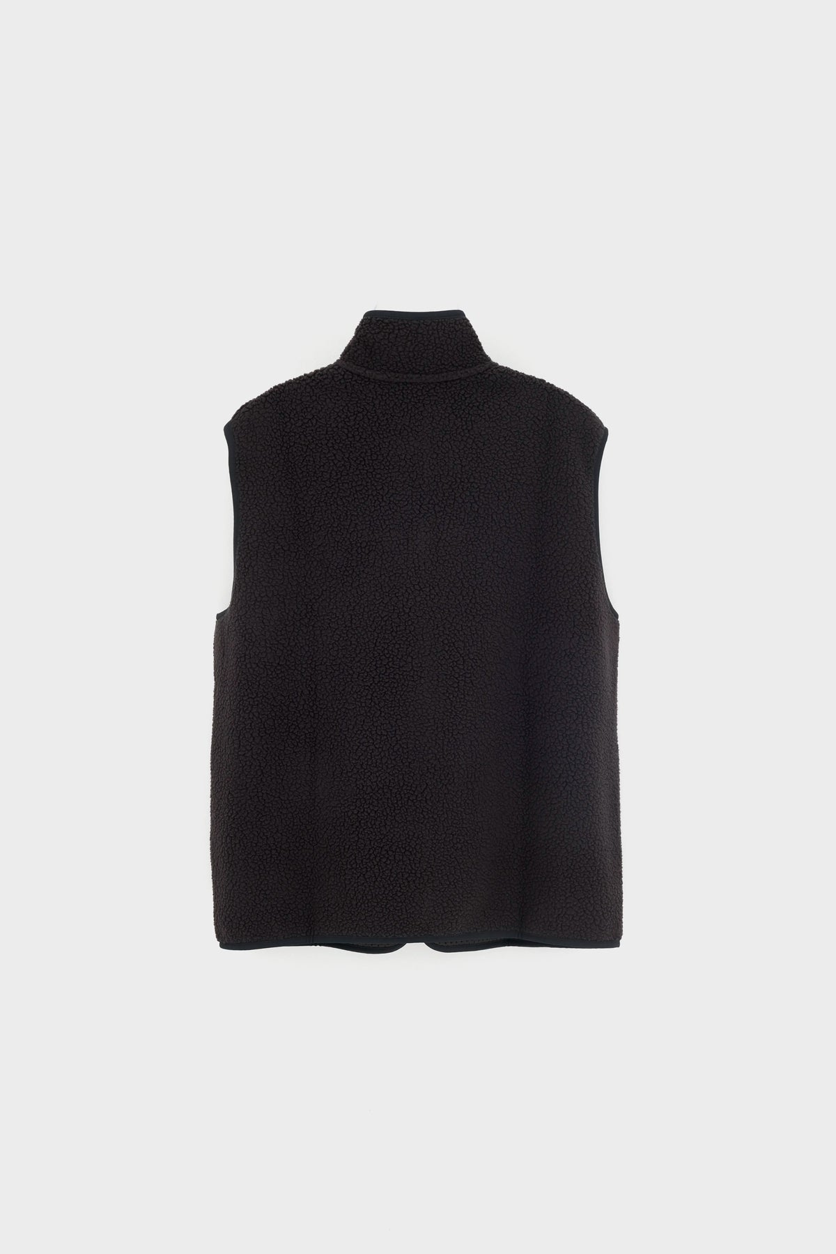 Retro Pile Fleece Vest for Men (262 / M / BLACK)