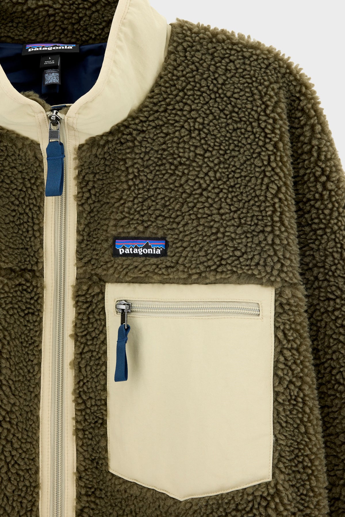 Classic Retro-X Fleece Jacket for Men (262 / M / KAKI)