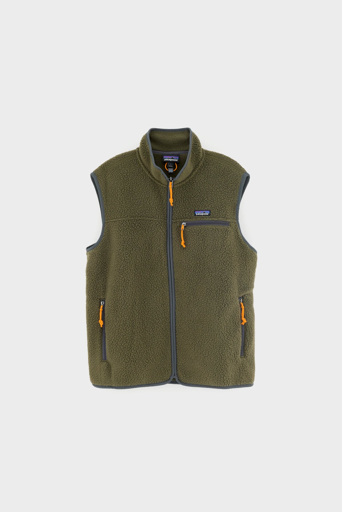 Retro Pile Fleece Vest for Men (262 / M / KAKI)