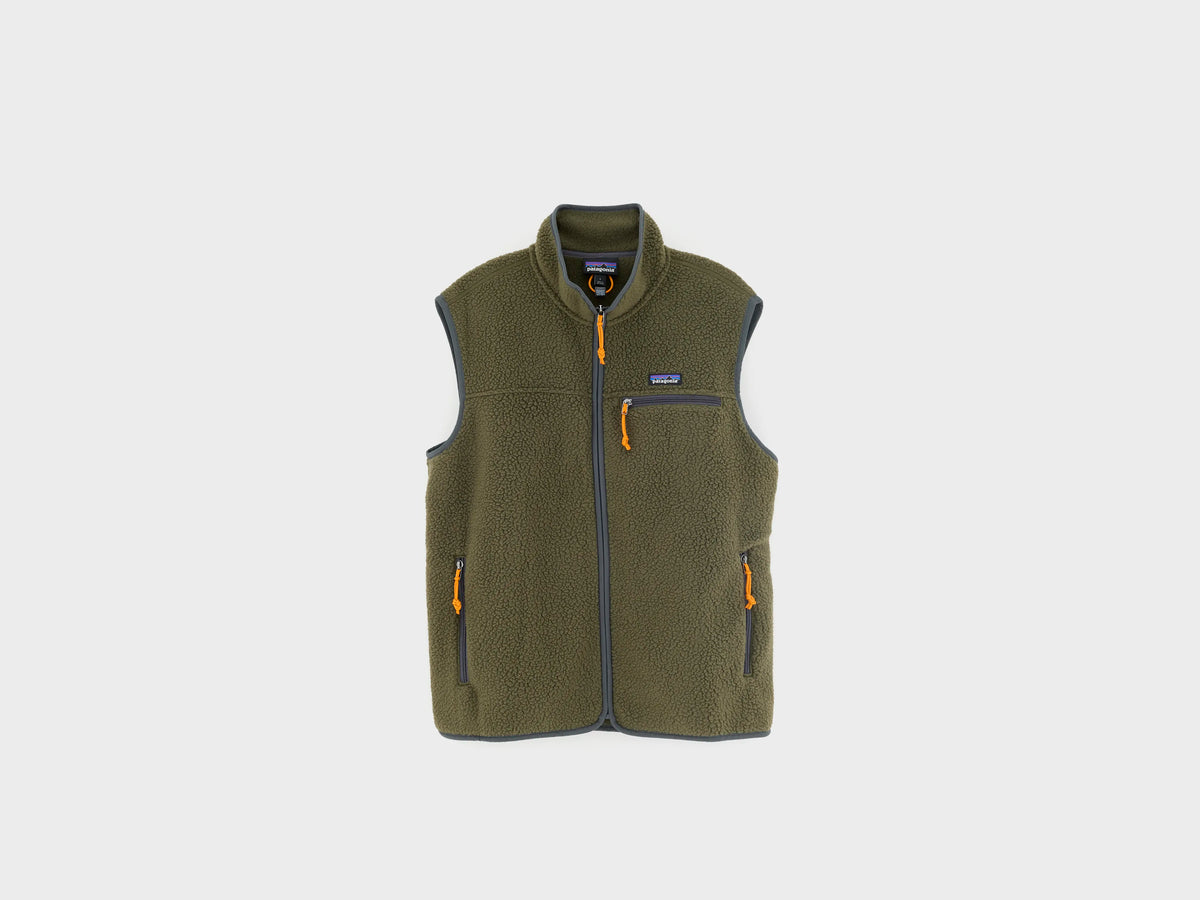 Retro Pile Fleece Vest for Men (262 / M / KAKI)