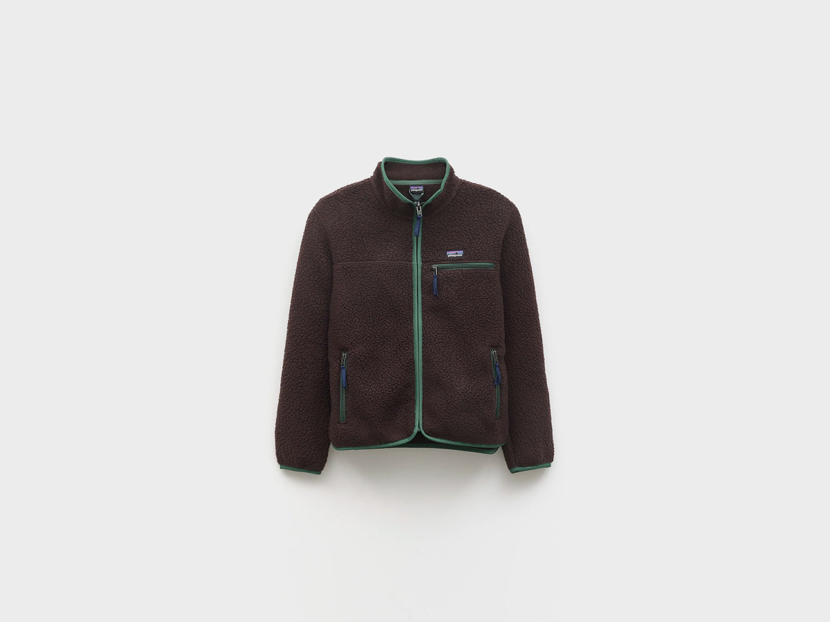 Retro Pile Fleece Jacket for Kids (262 / B / BROWN)