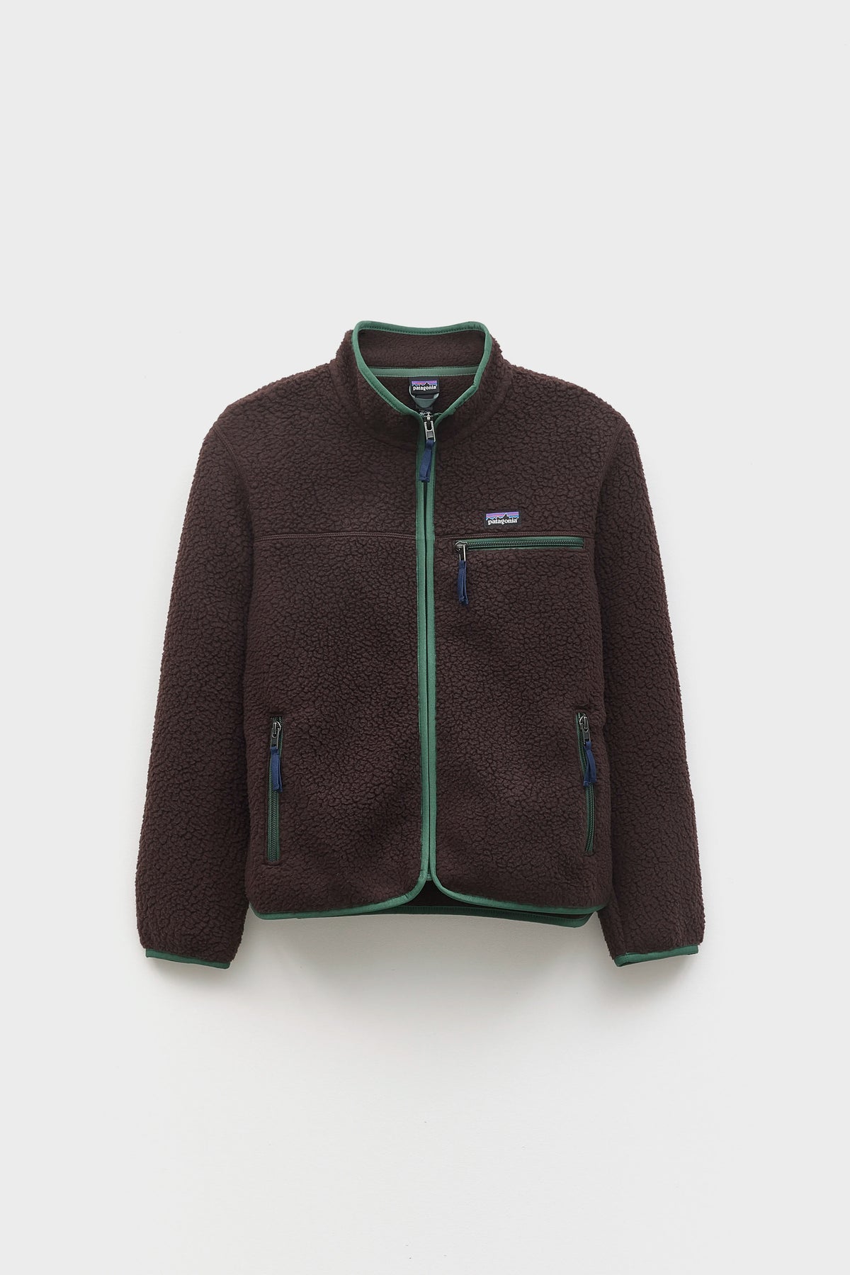 Retro Pile Fleece Jacket for Kids (262 / B / BROWN)