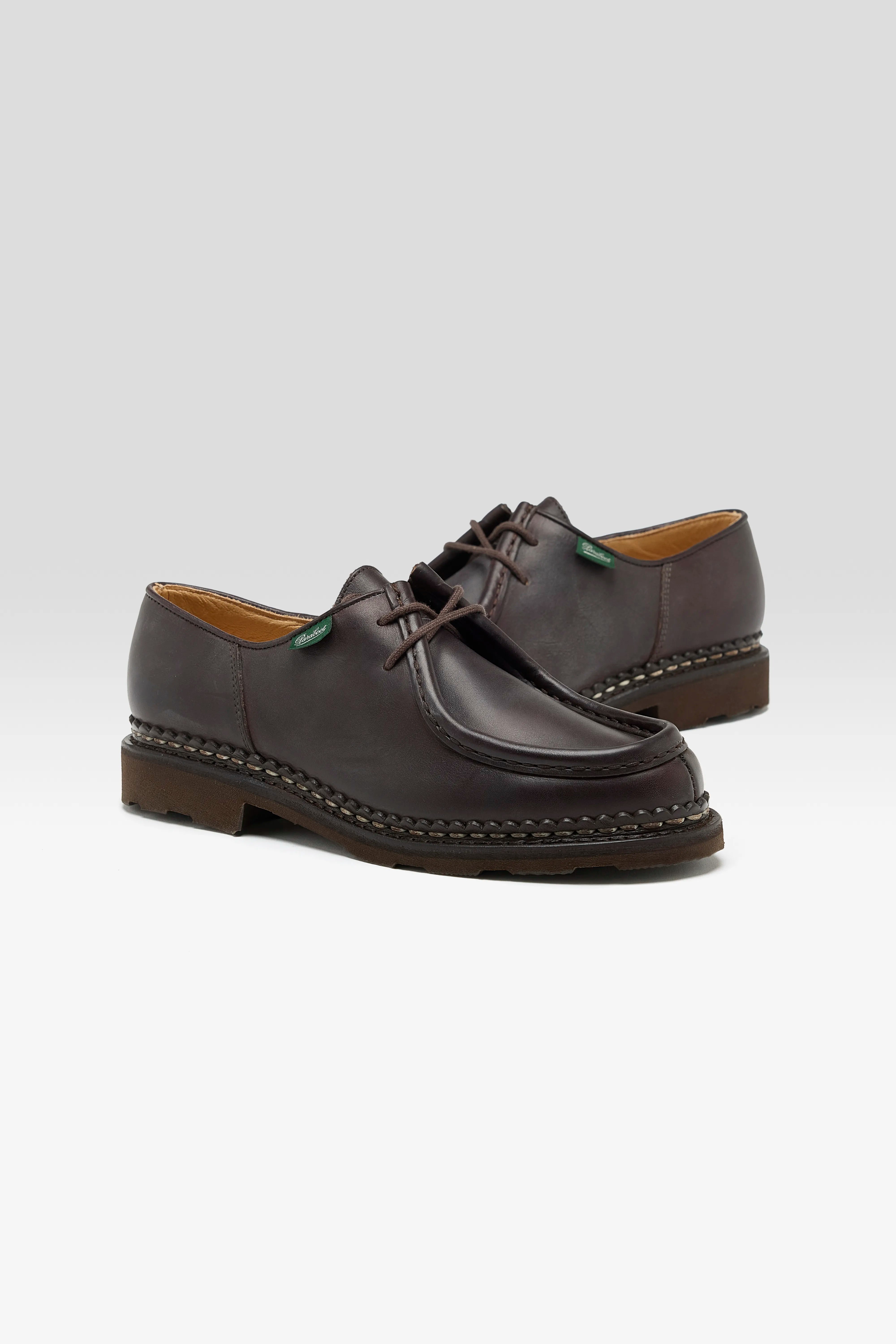 Derbies Michael en cuir pour Femmes (252 / W / BROWN)