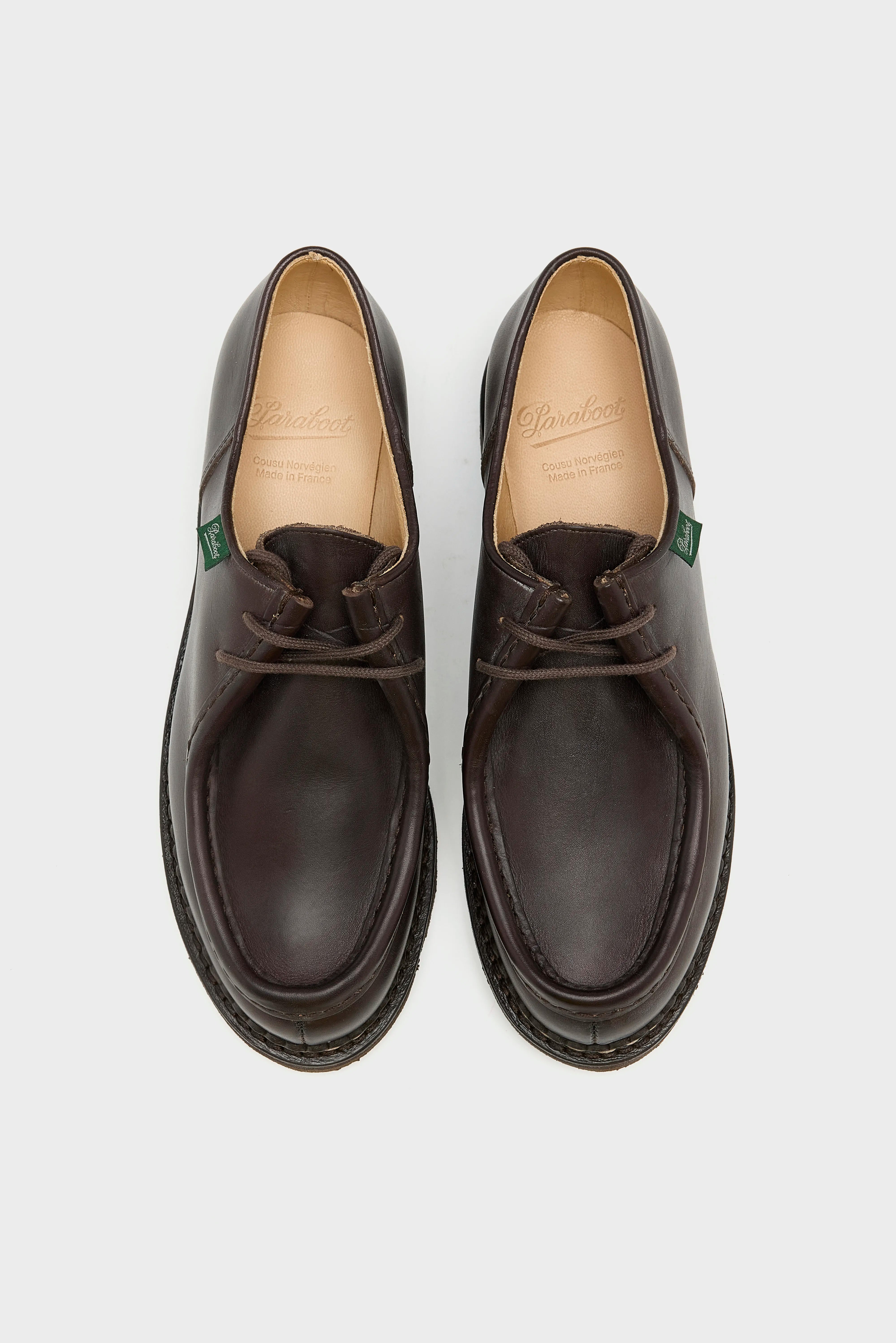 Derbies Michael en cuir pour Femmes (252 / W / BROWN)