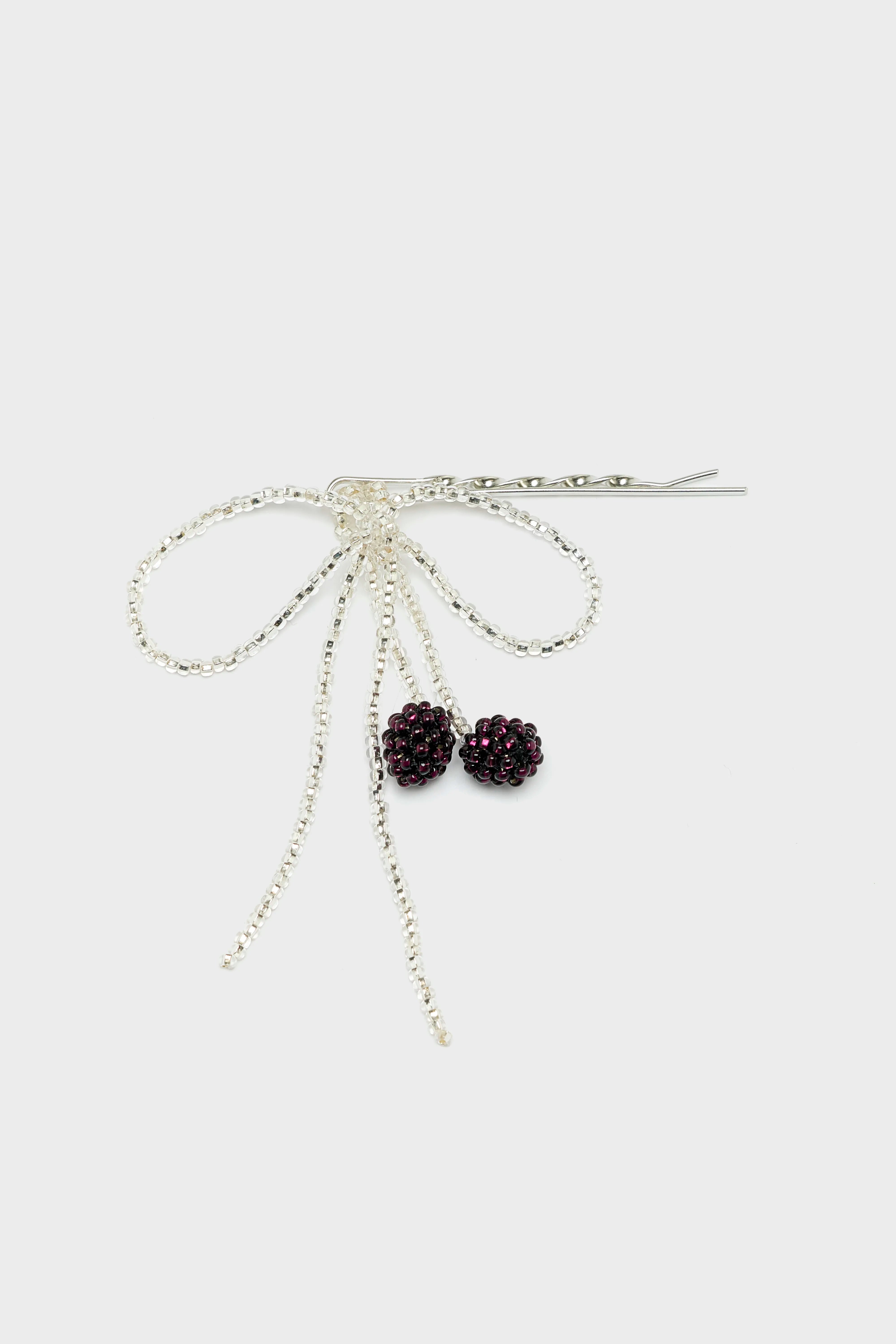 Bijou de Cheveux Nœud Cerise (252 / W / SILVER)