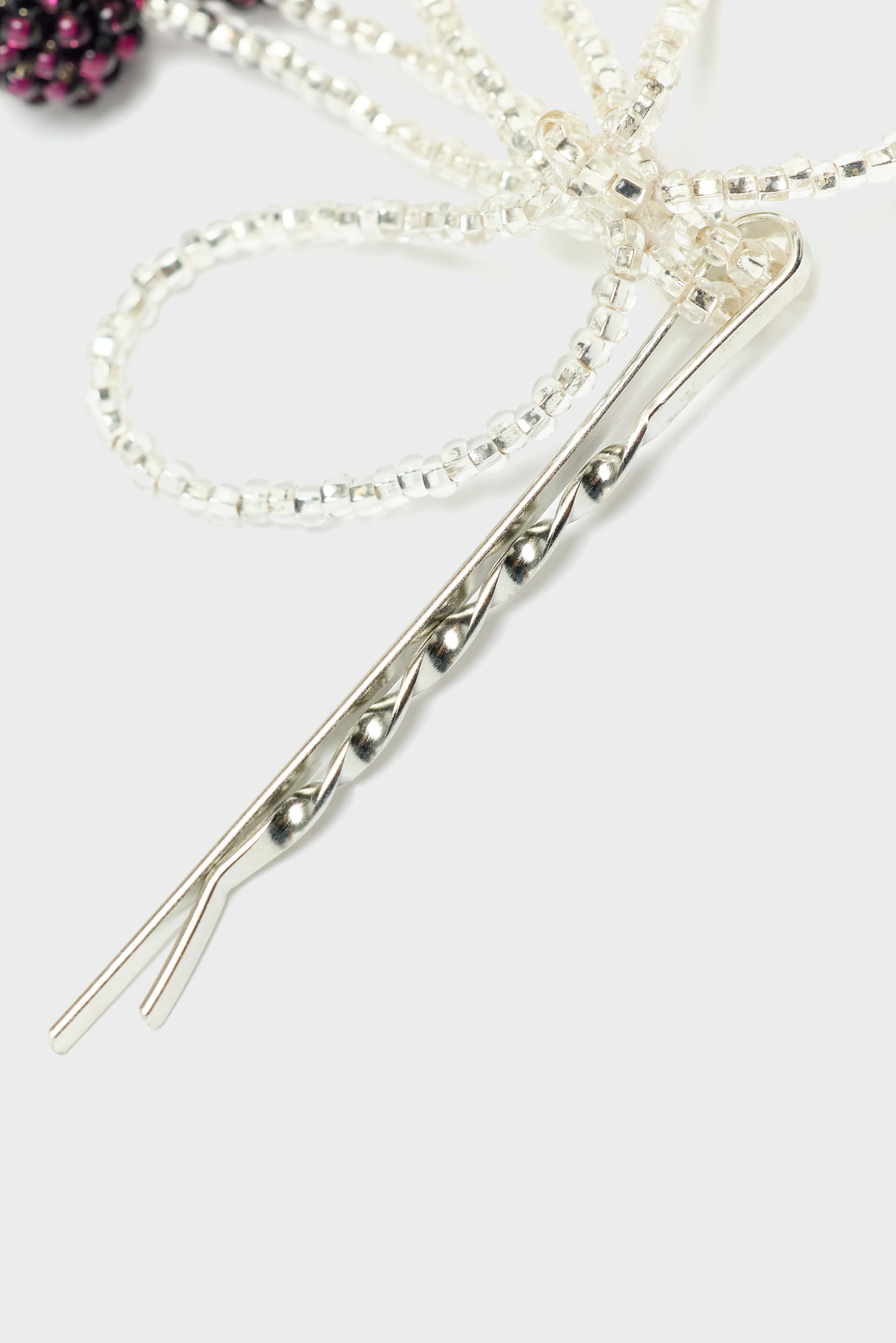 Bijou de Cheveux Nœud Cerise (252 / W / SILVER)