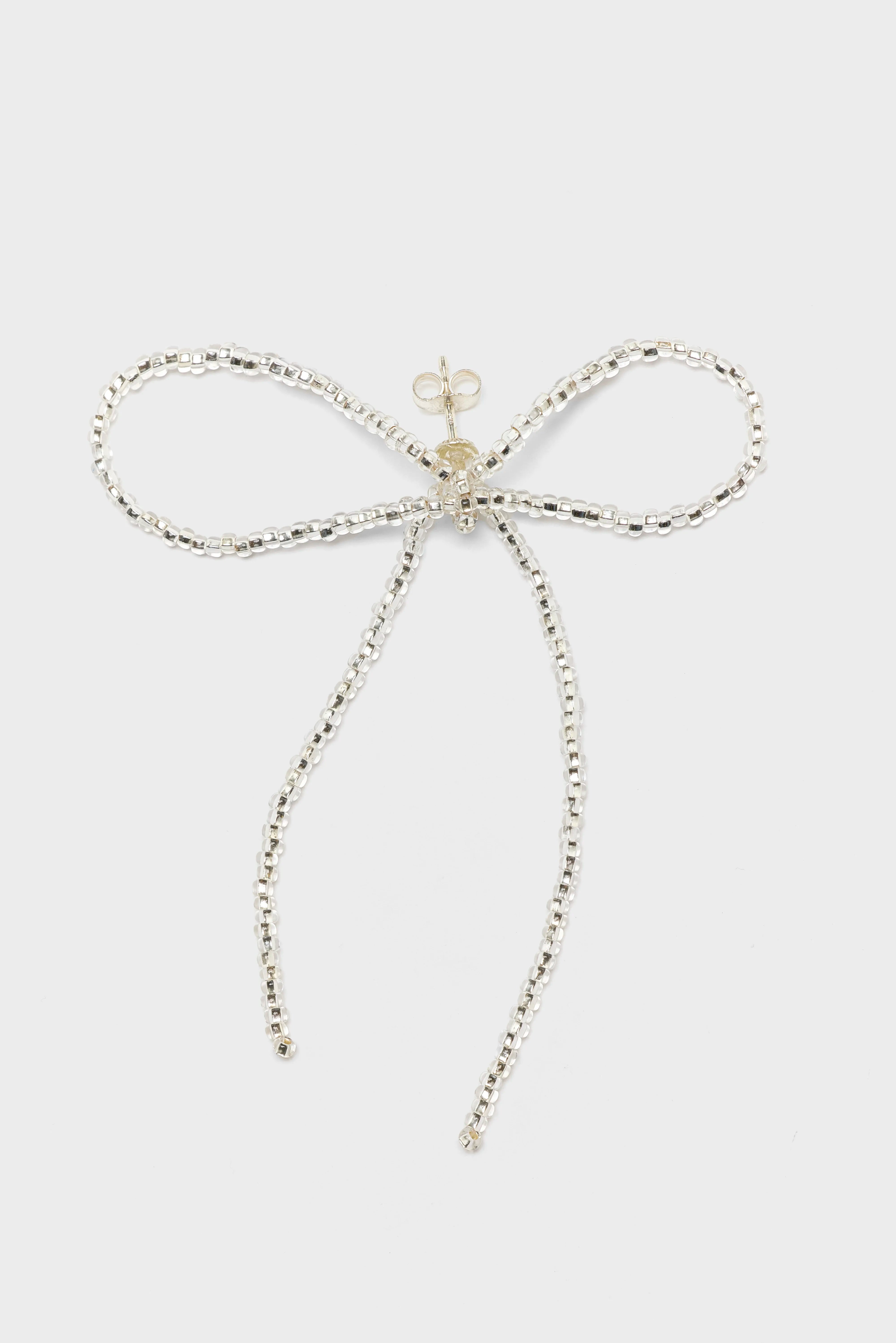 Boucles d'Oreilles Sad Bow (252 / W / SILVER)