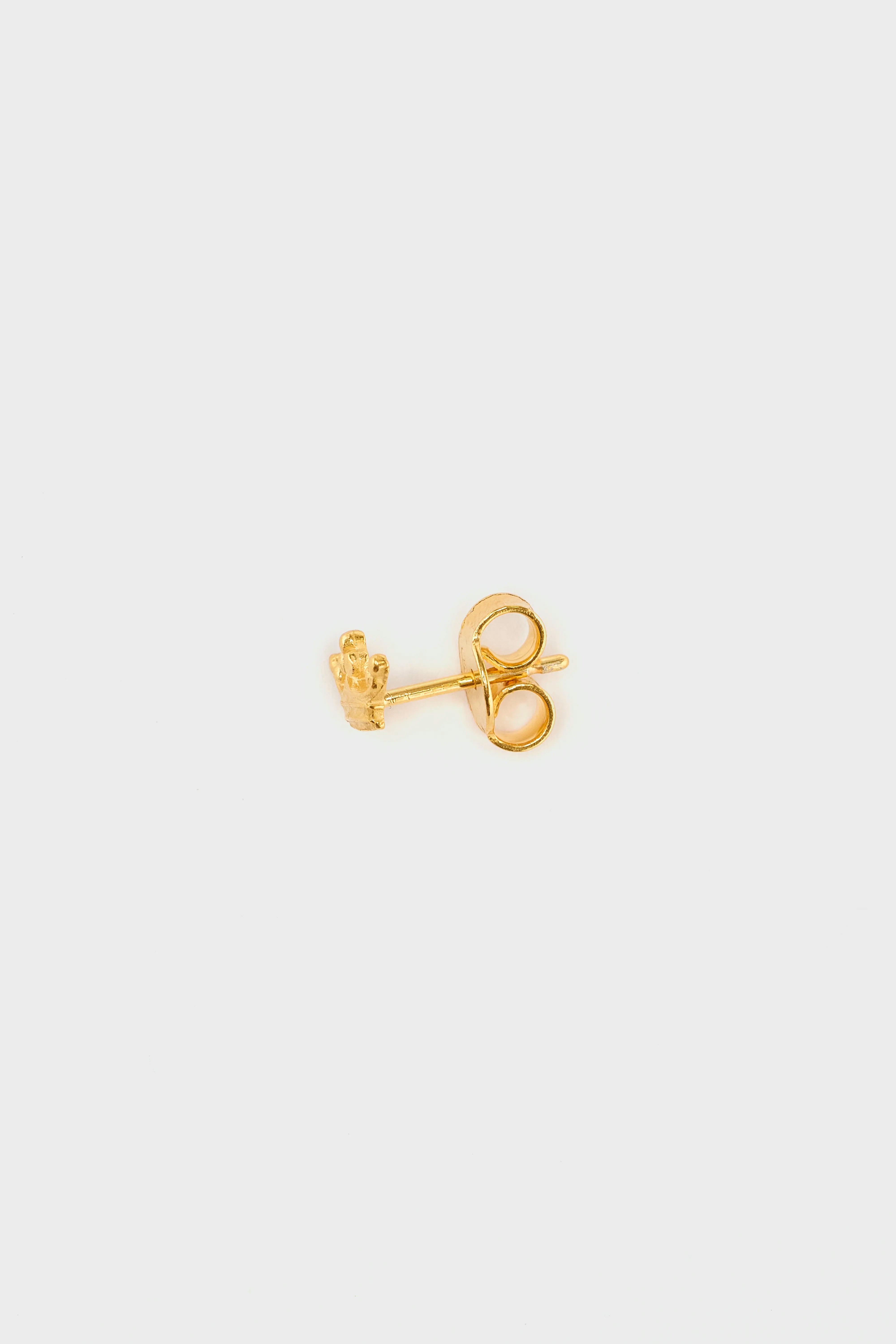 Crown Stud Earring (252 / W / GOLD)