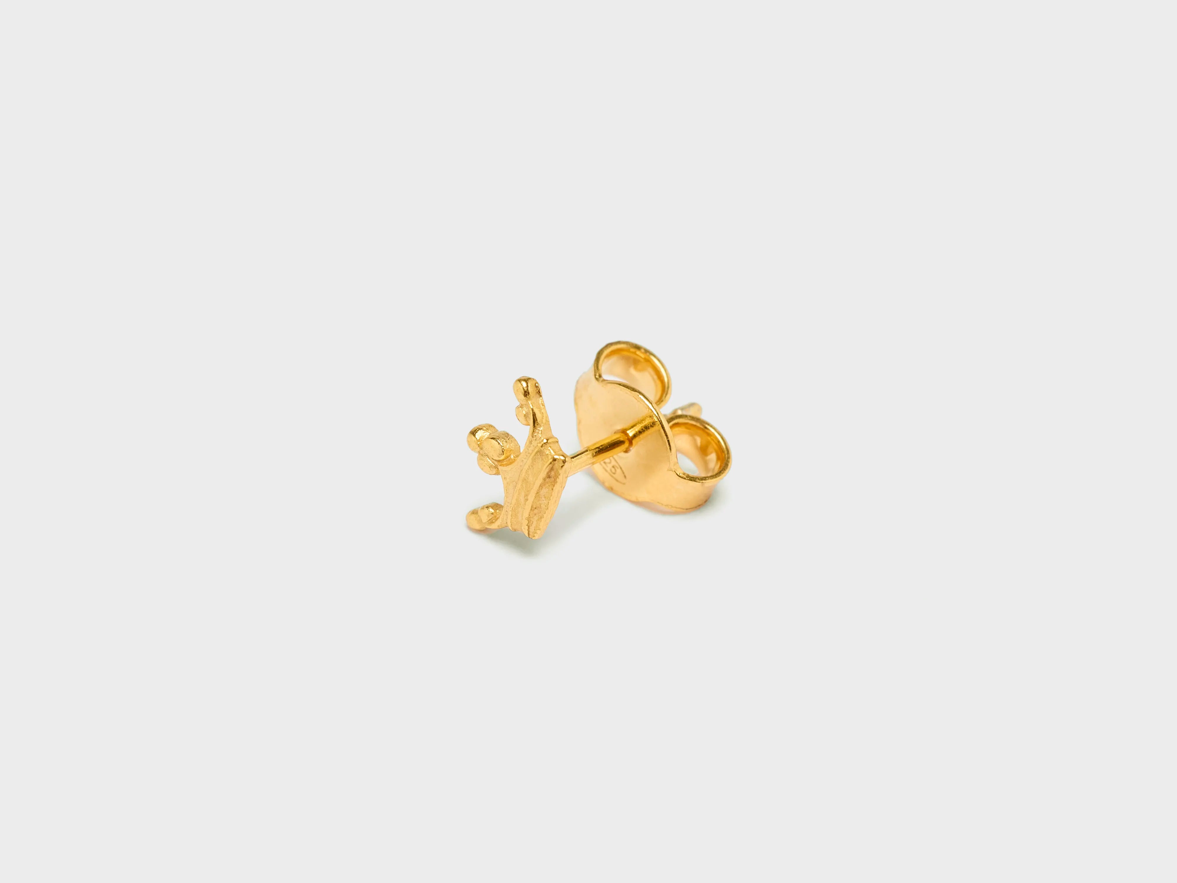 Crown Stud Earring (252 / W / GOLD)