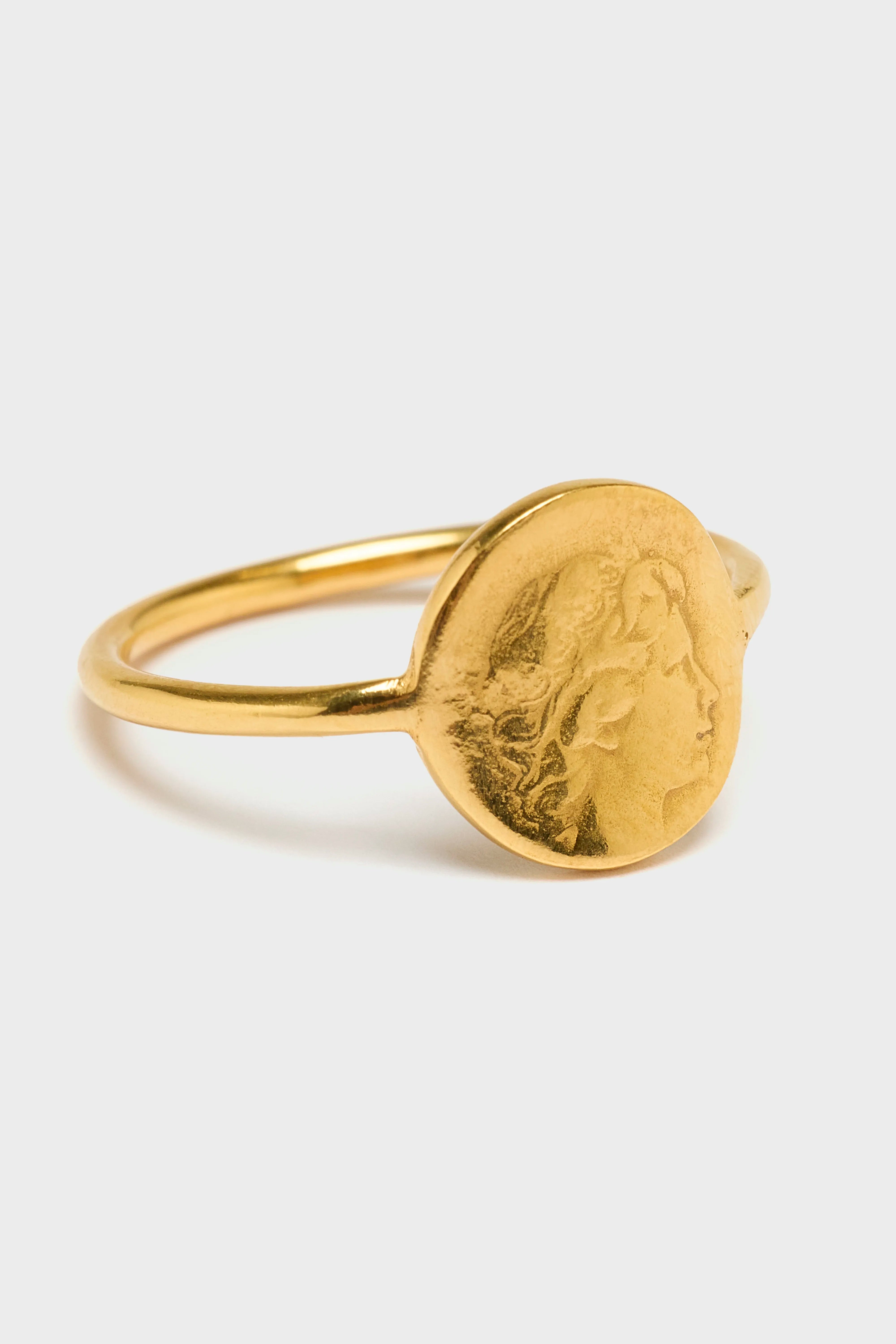 Queen Coin Ring (252 / W / GOLD)