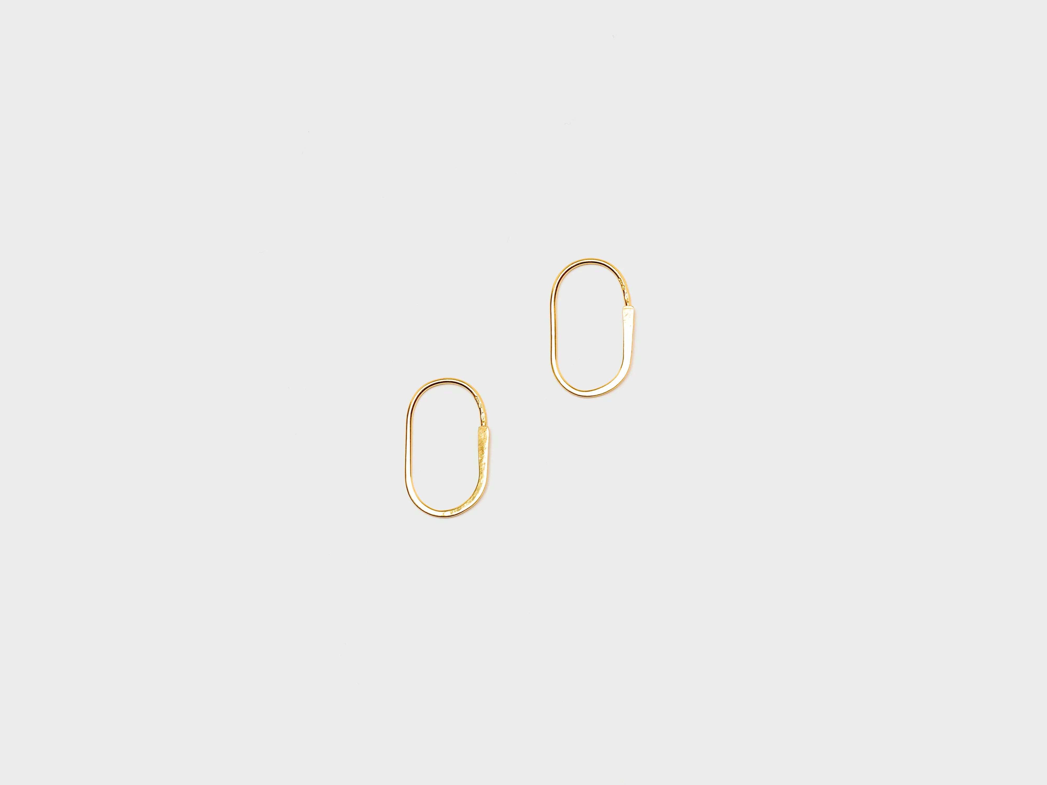Boucles d'oreilles ovales (261 / W / GOLD)