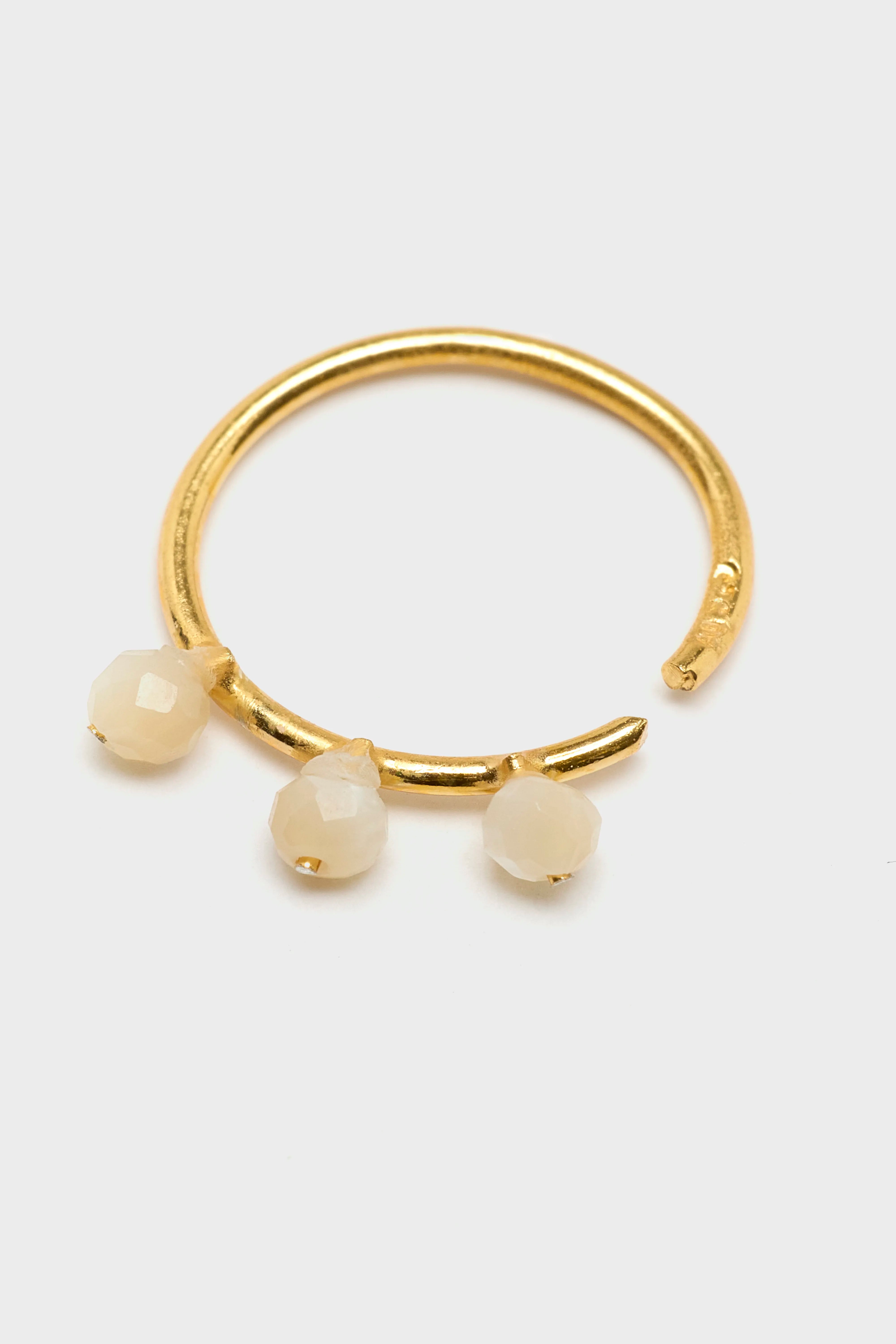 Boucles d'oreilles Little Pearl Hoop (261 / W / GOLD)