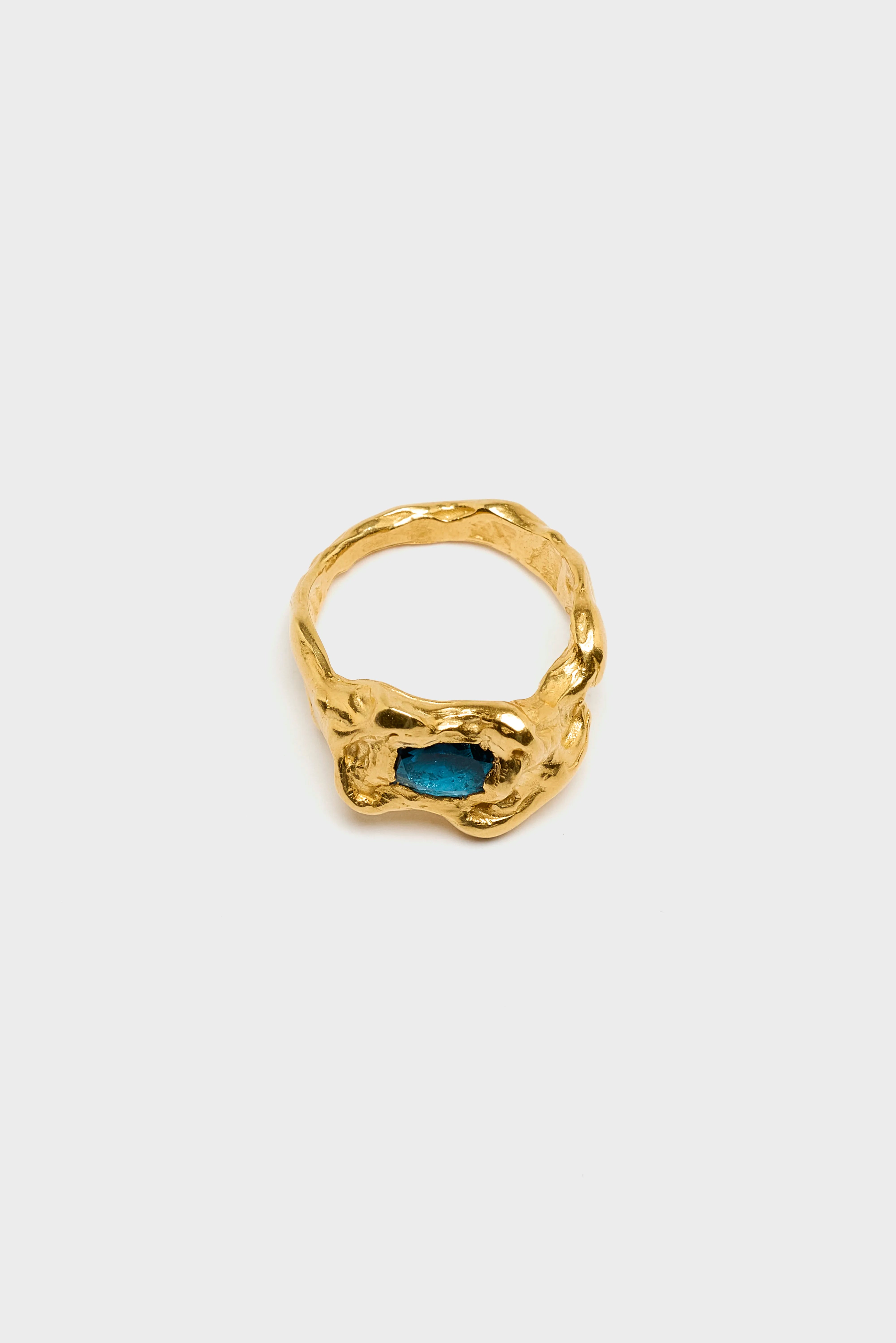 Ola Blue Topaas Ring (262 / W / GOLD)