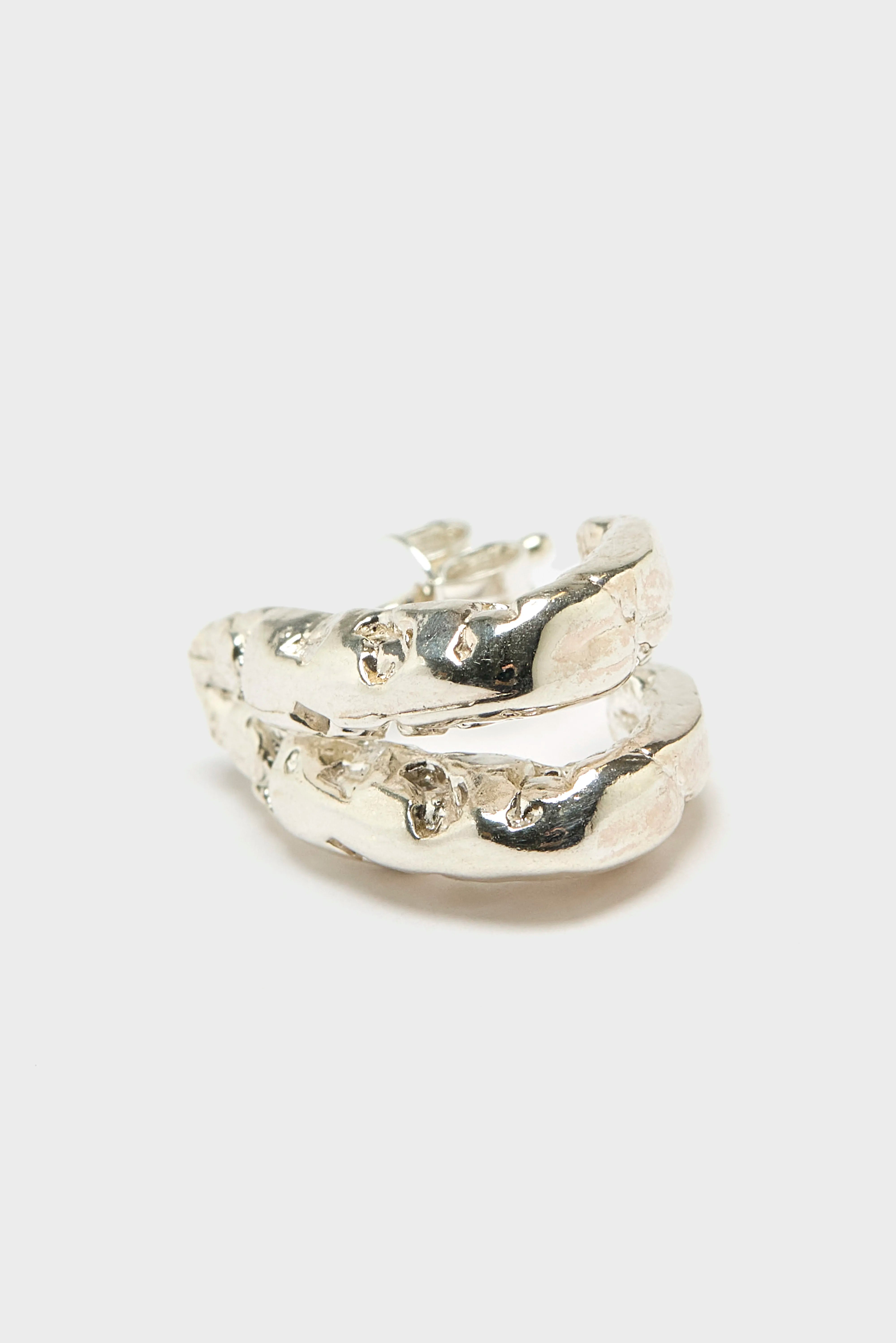 Roca Hoop Stud Earring (261 / W / SILVER)