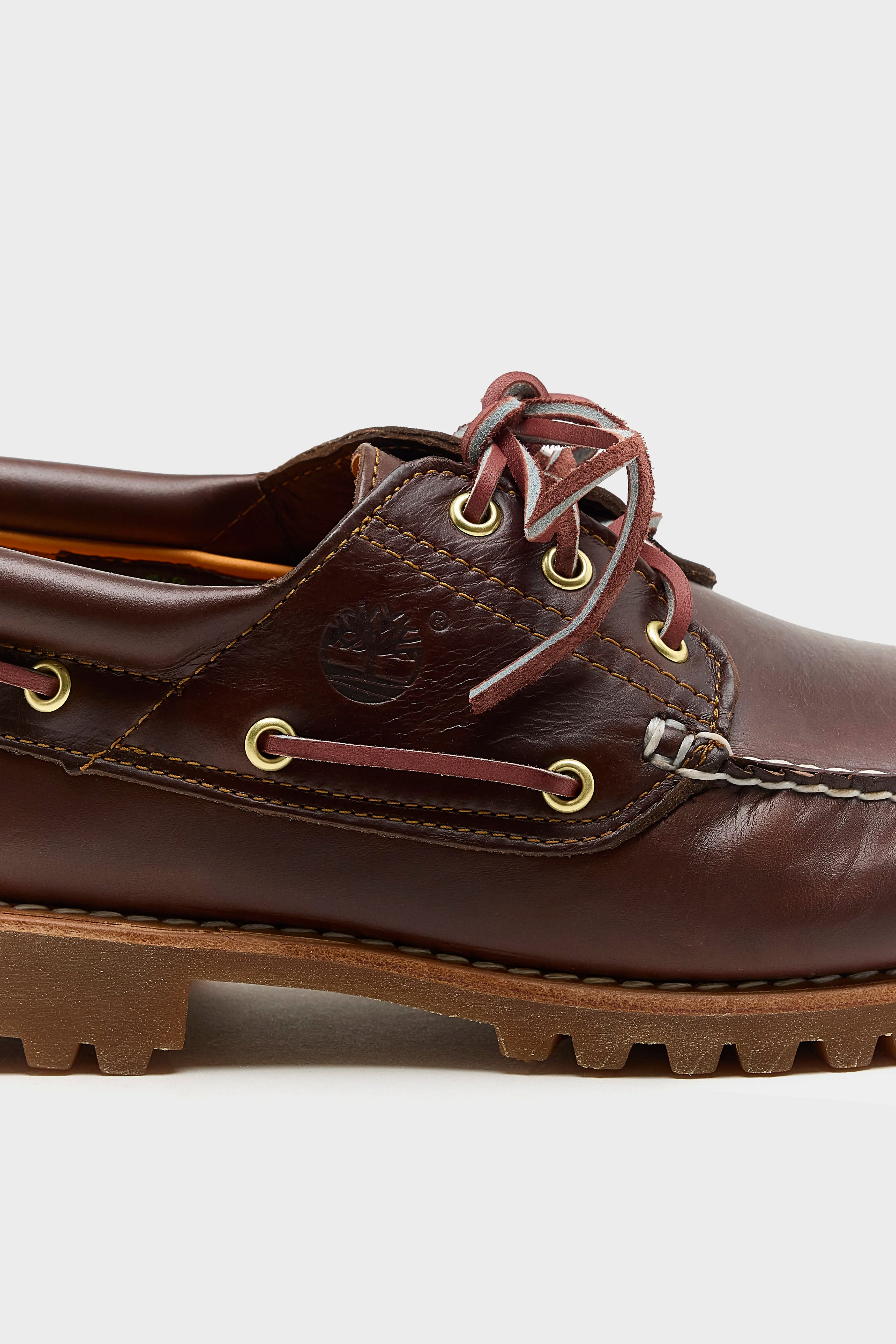 Chaussures bateau Authentic 3-Eye Lug pour hommes (252 / M / BROWN)