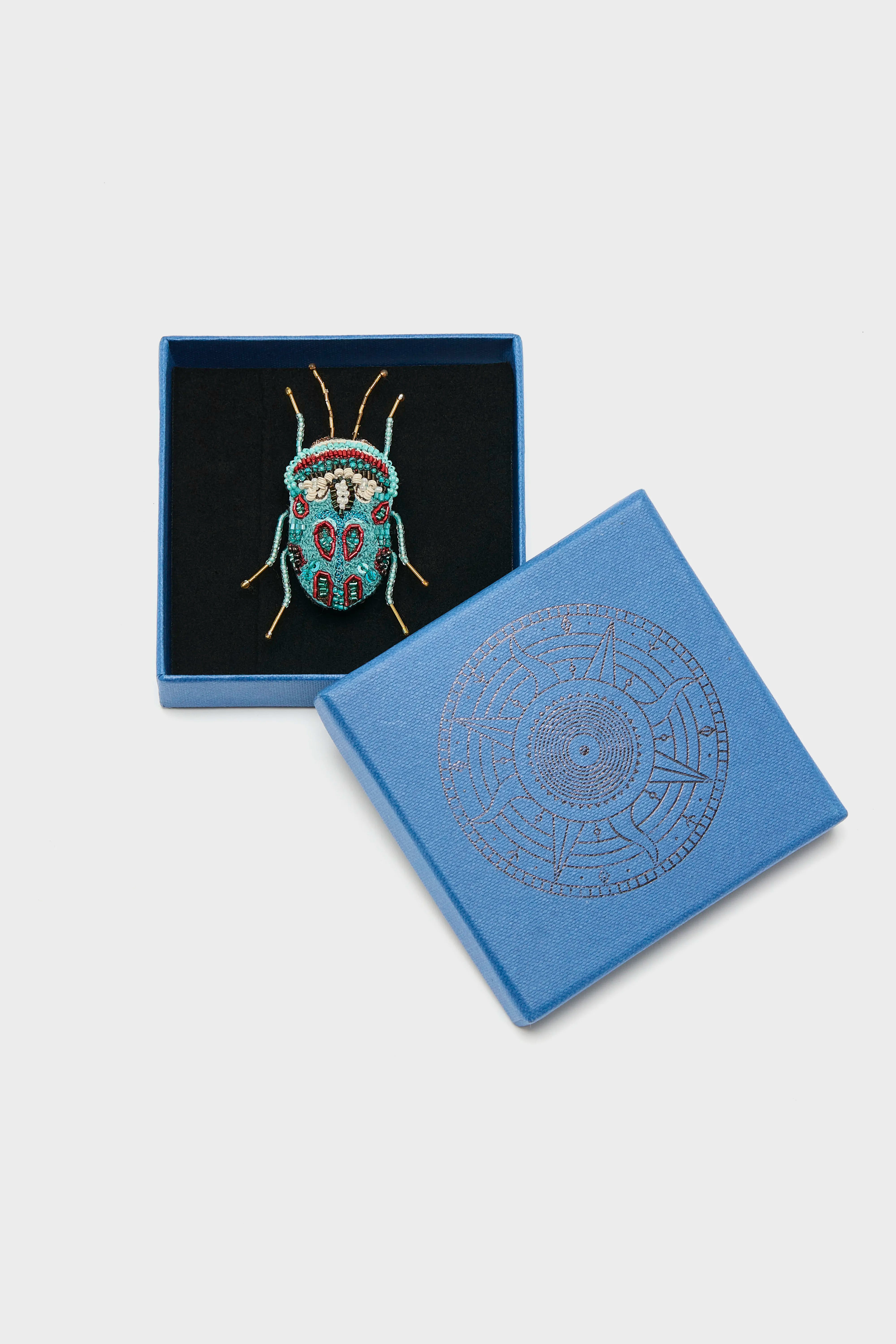 Picasso Bug Brooch Pin (261 / W / BLUE)