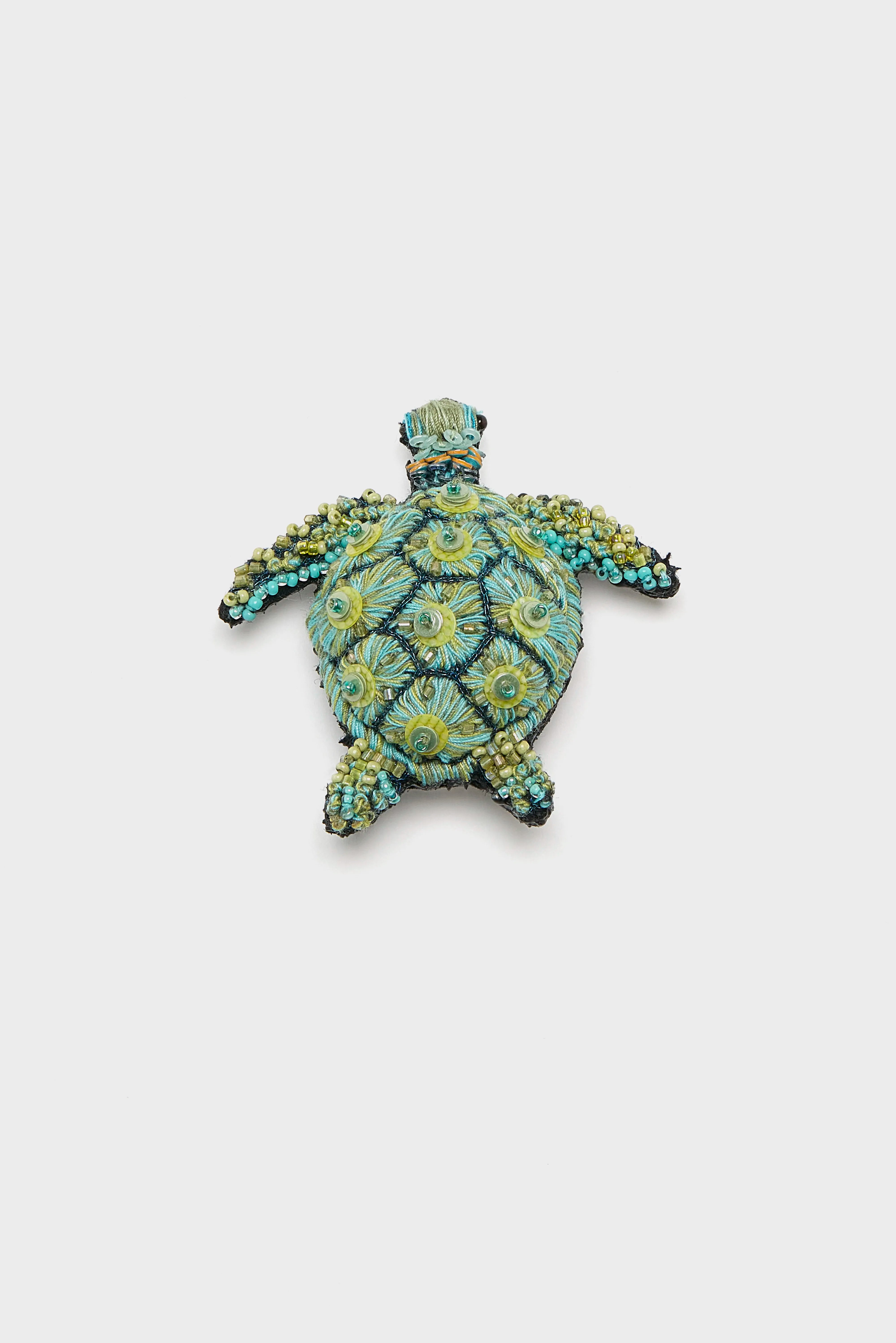 Pacific Sea Turtle Brooch Pin (261 / W / BLUE)