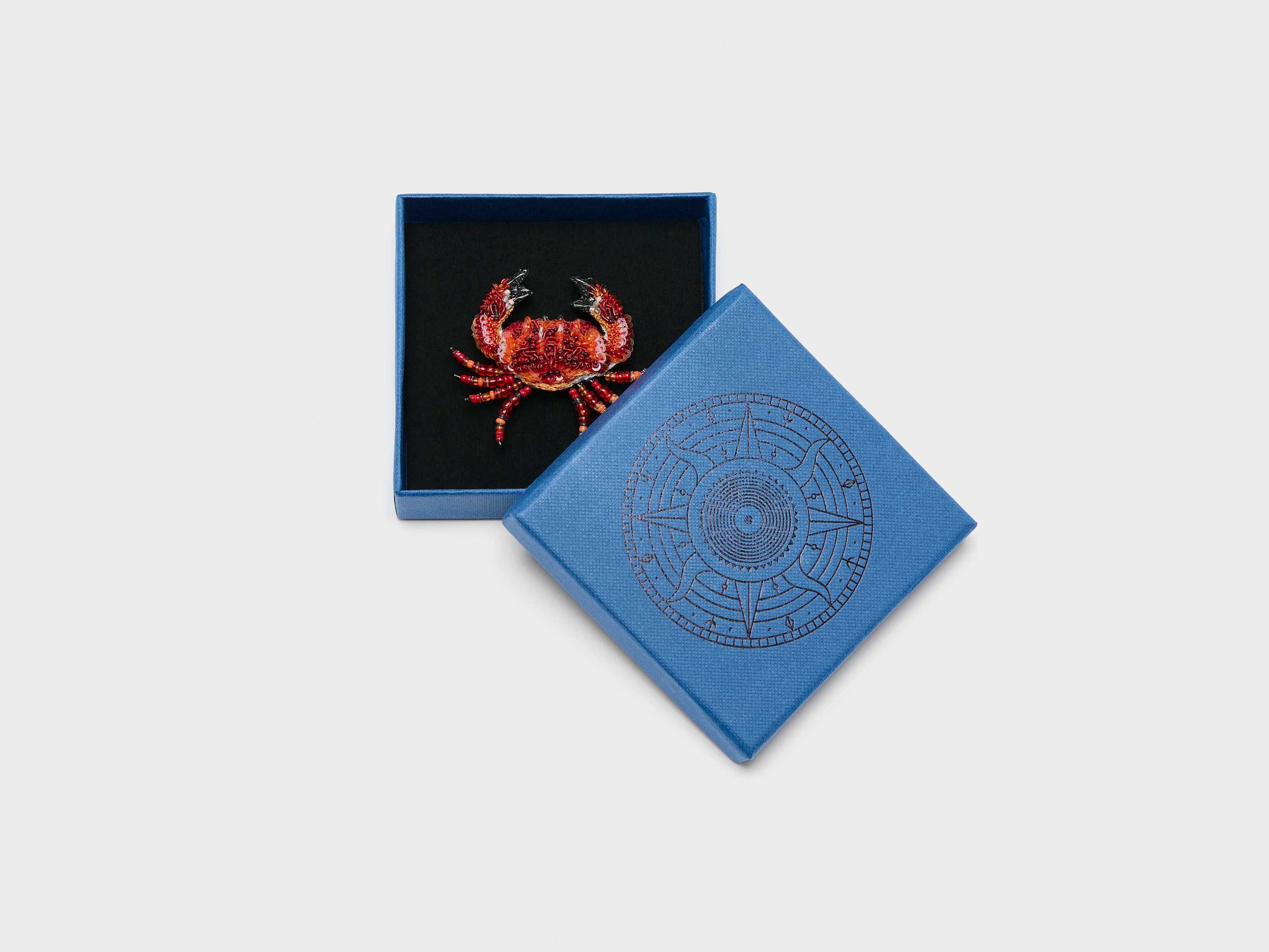 Red Crab Brooch Pin (261 / W / RED)