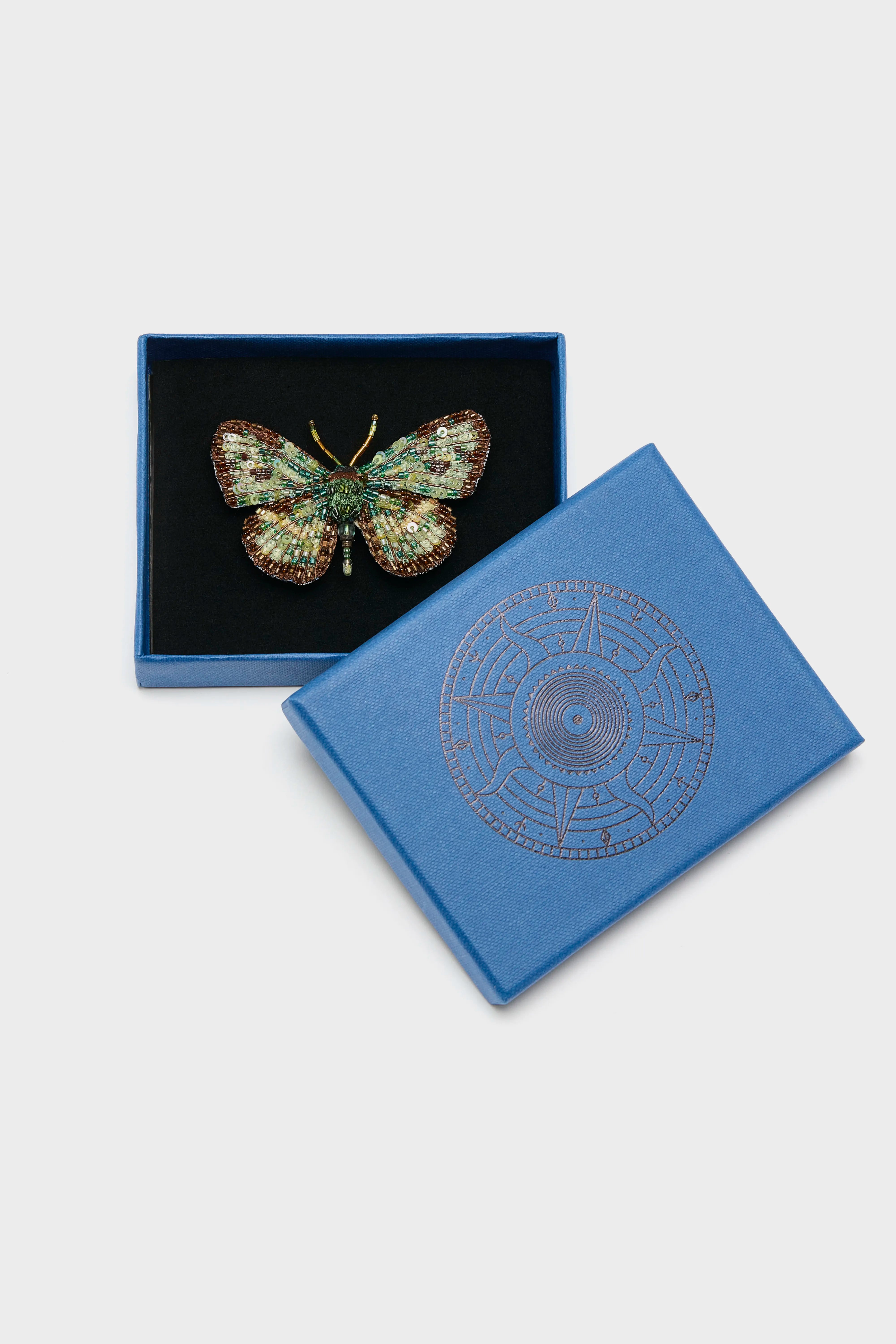 Four Spot Sailor Butterfly Brooch Pin (261 / W / MULTICOLOR)