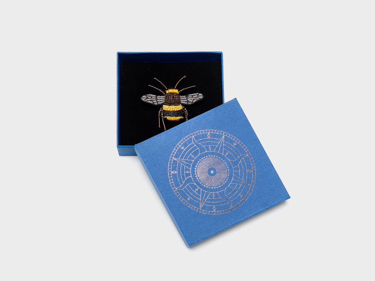 Bumble Bee Brooch Pin (262 / W / YELLOW)