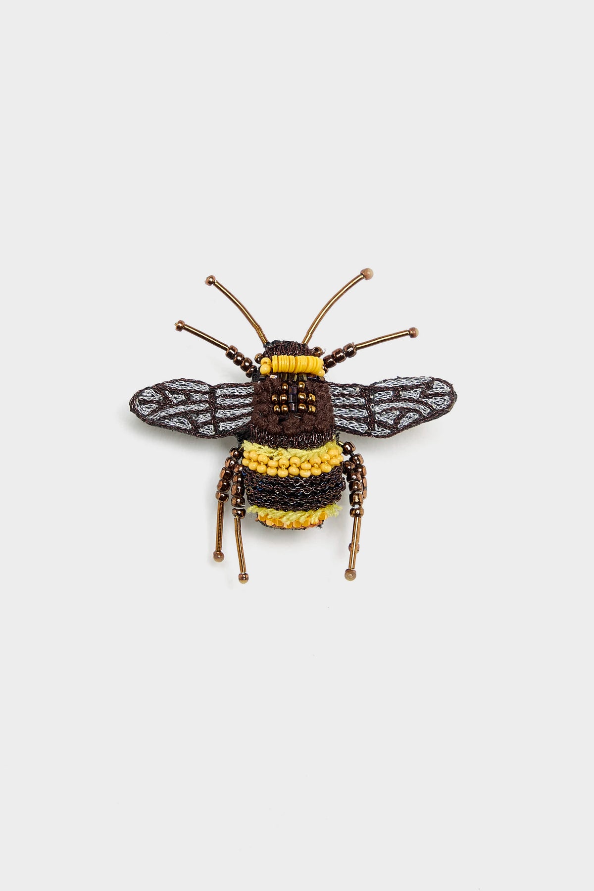 Bumble Bee Brooch Pin (262 / W / YELLOW)