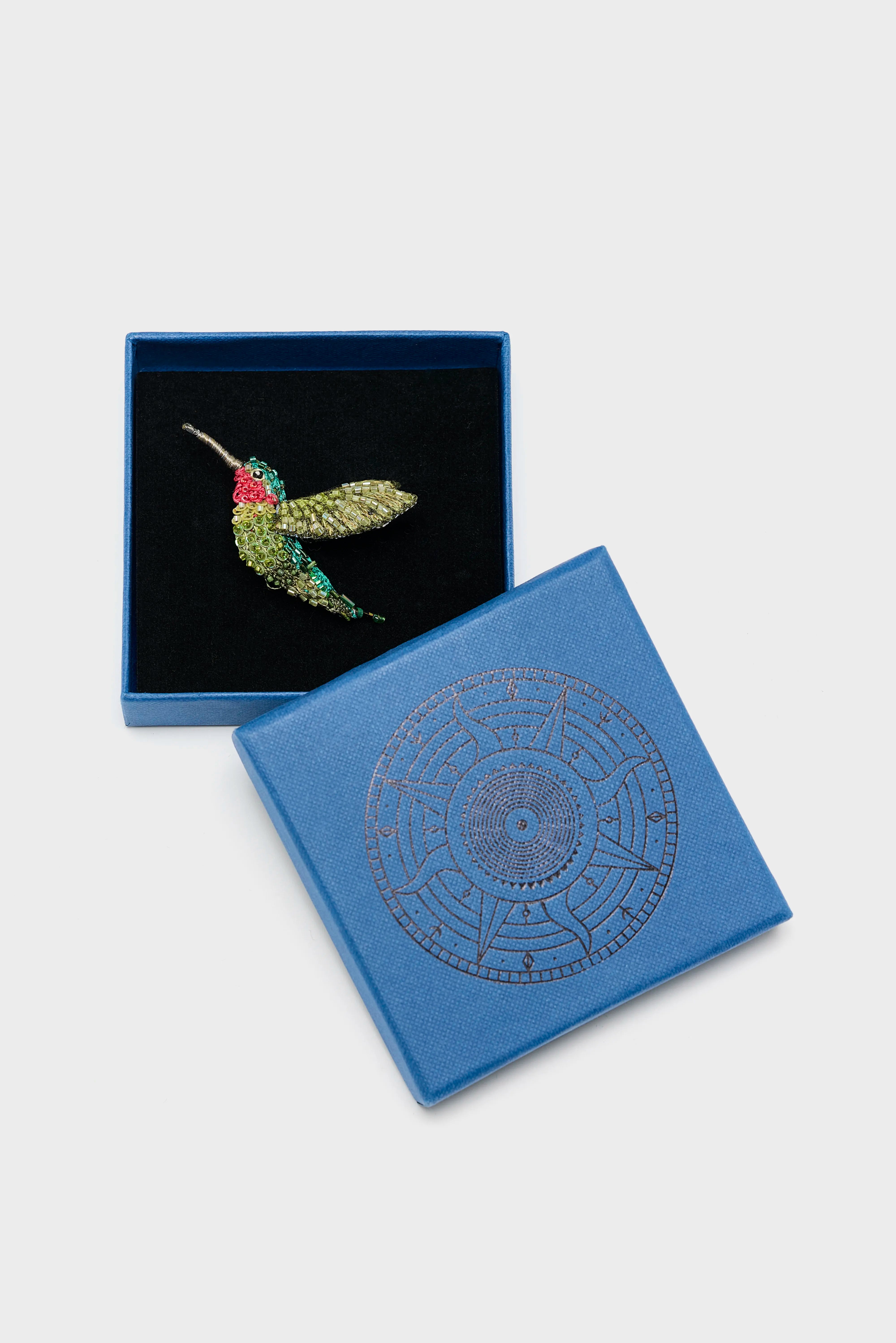 Ruby Throated Hummingbird Brooch Pin For Women | Bellerose