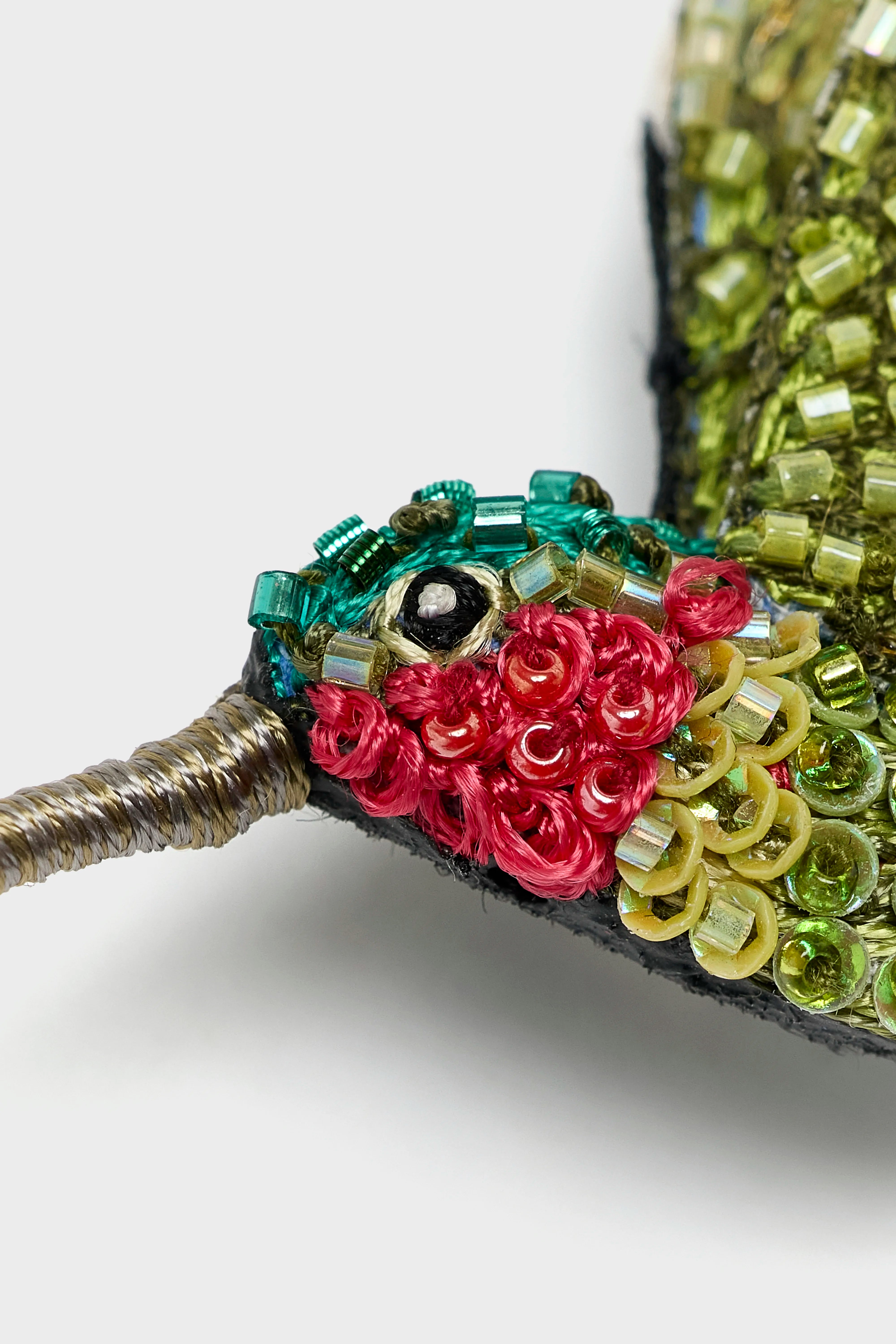 Ruby Throated Hummingbird Brooch Pin (252 / W / GREEN)