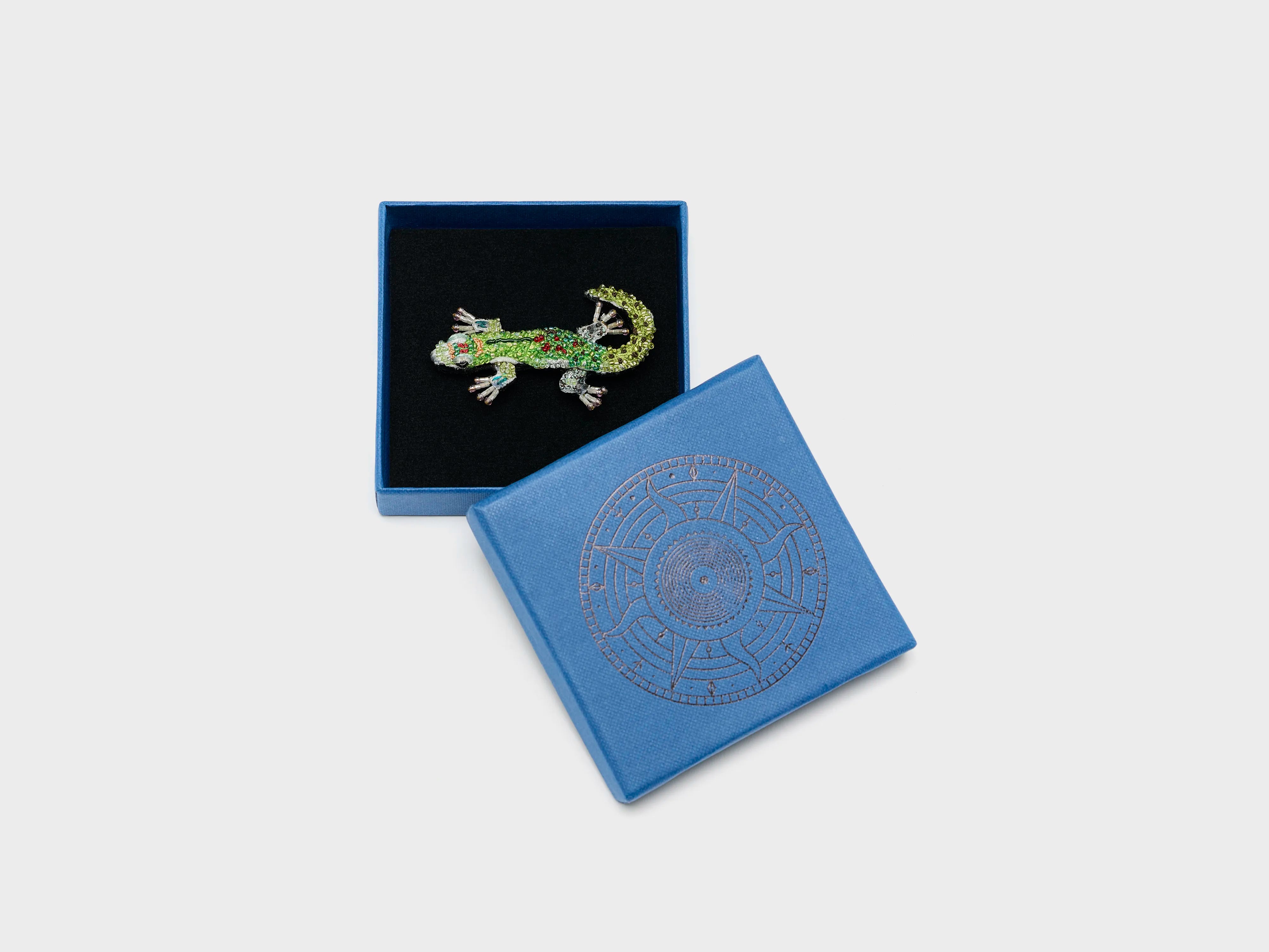 Day Gecko Brooch Pin (252 / W / GREEN)