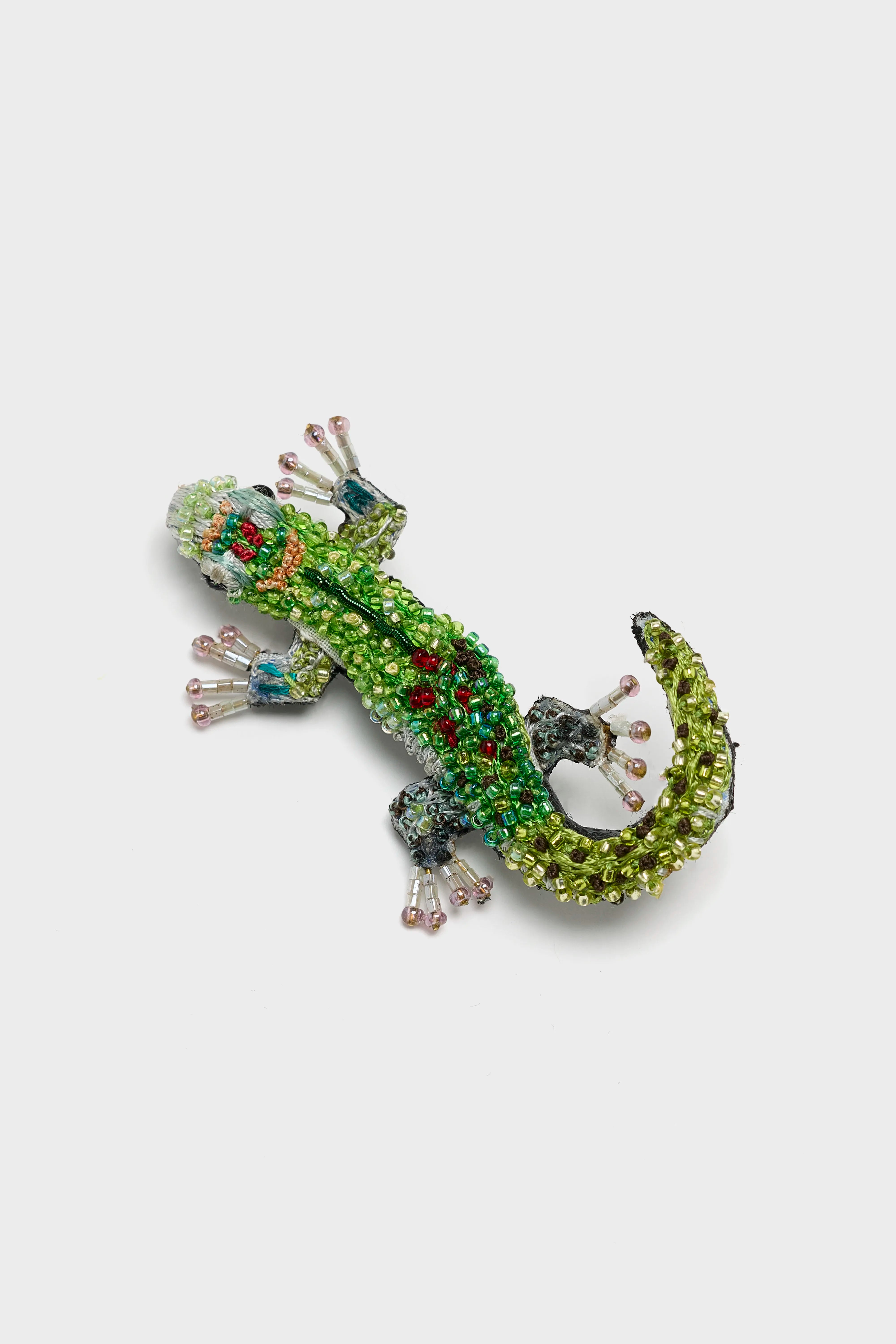 Day Gecko Brooch Pin (252 / W / GREEN)