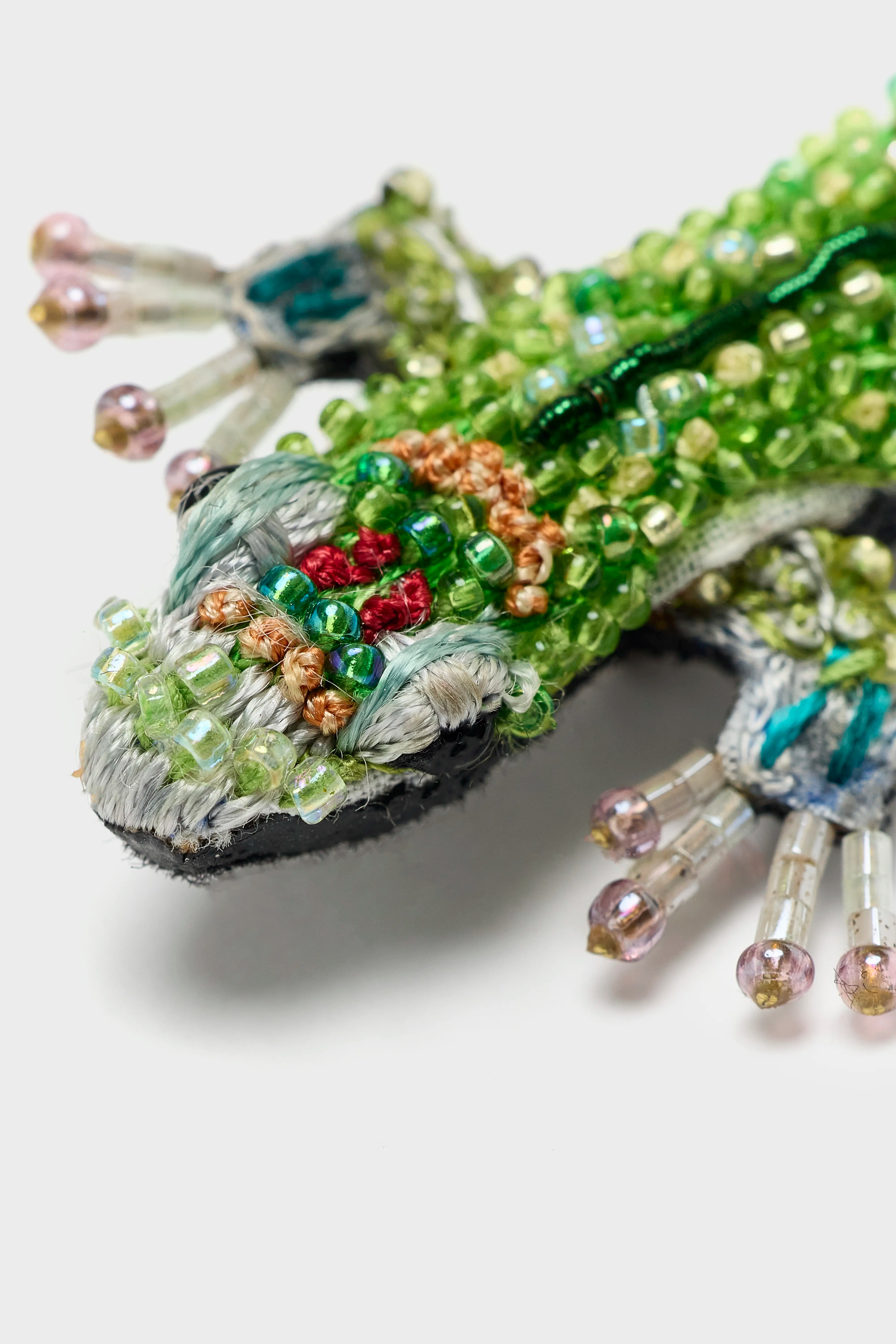 Day Gecko Brooch Pin (252 / W / GREEN)