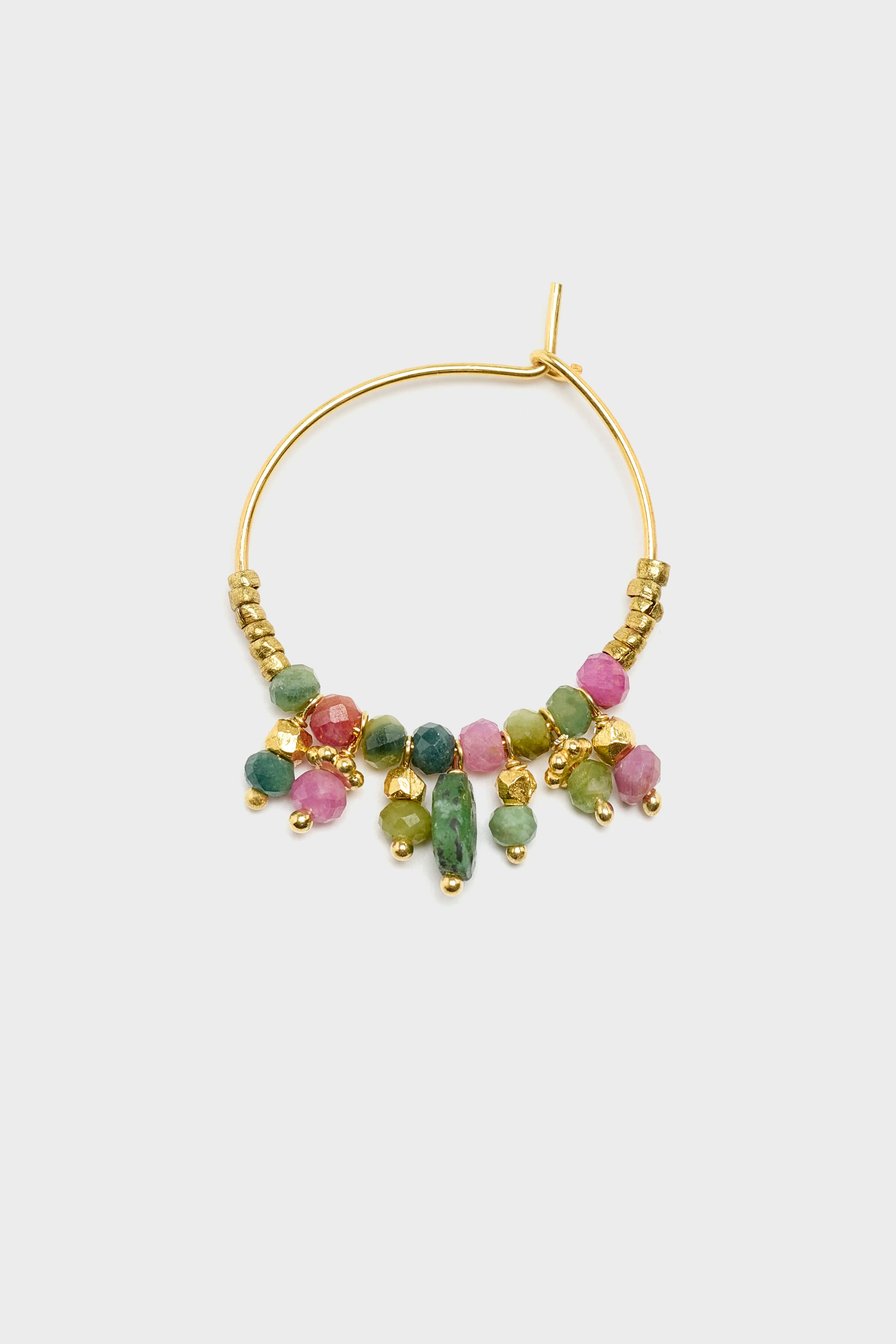 Coroncina Hoop Earrings (261 / W / MULTICOLOR)