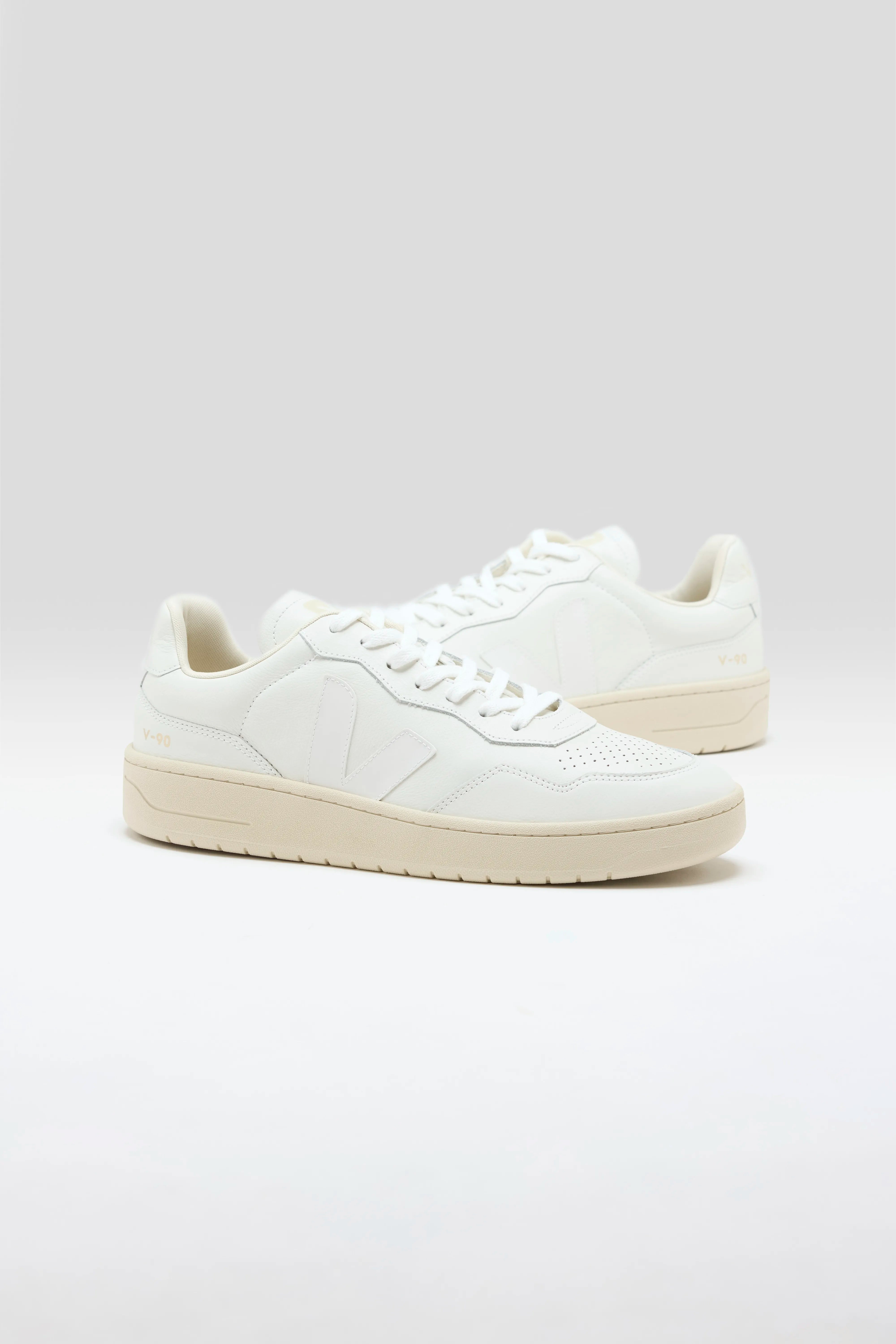 V-90 O.T. Leather voor Mannen (241 / M / WHITE)