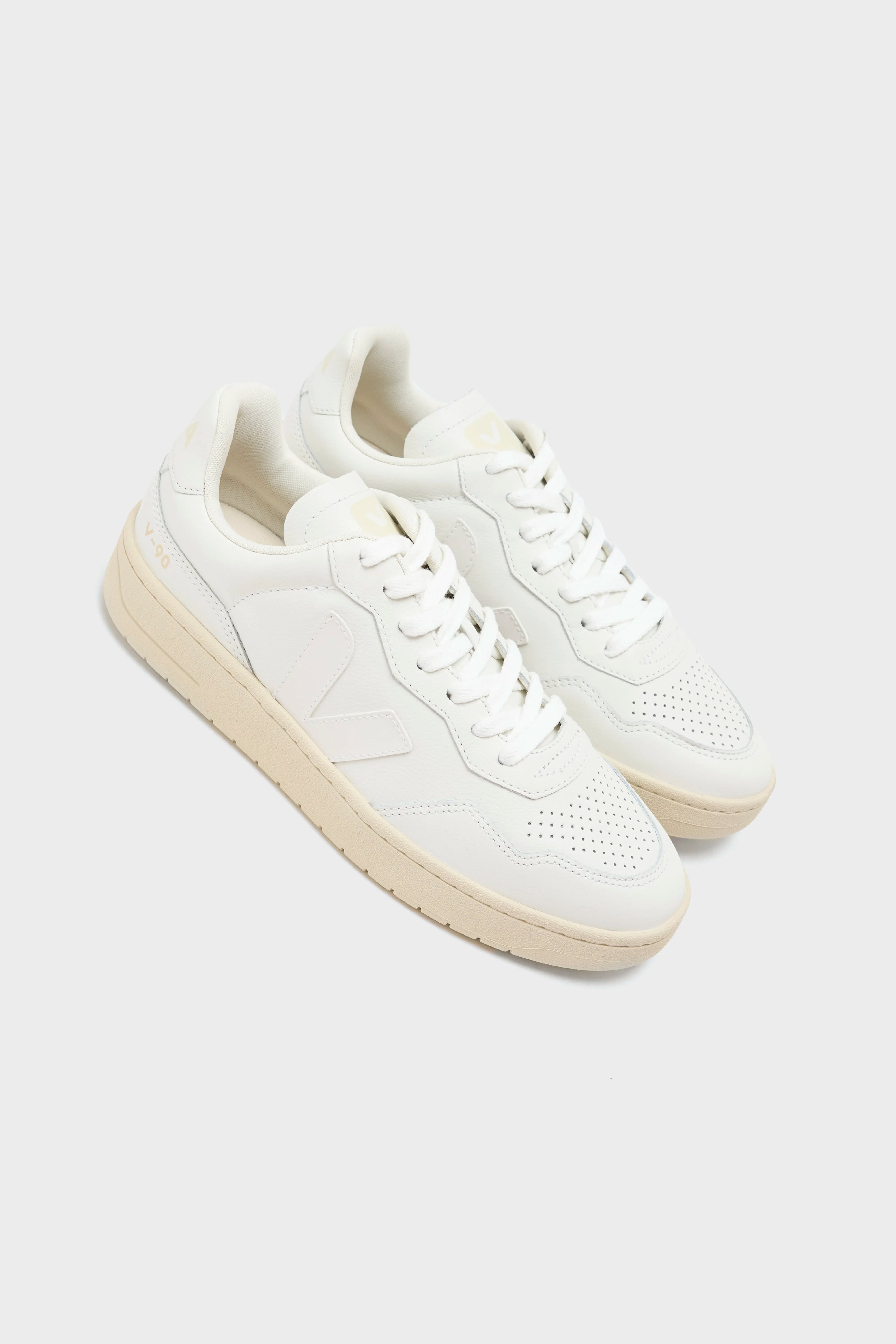 V-90 O.T. Leather pour Femmes (241 / W / WHITE)