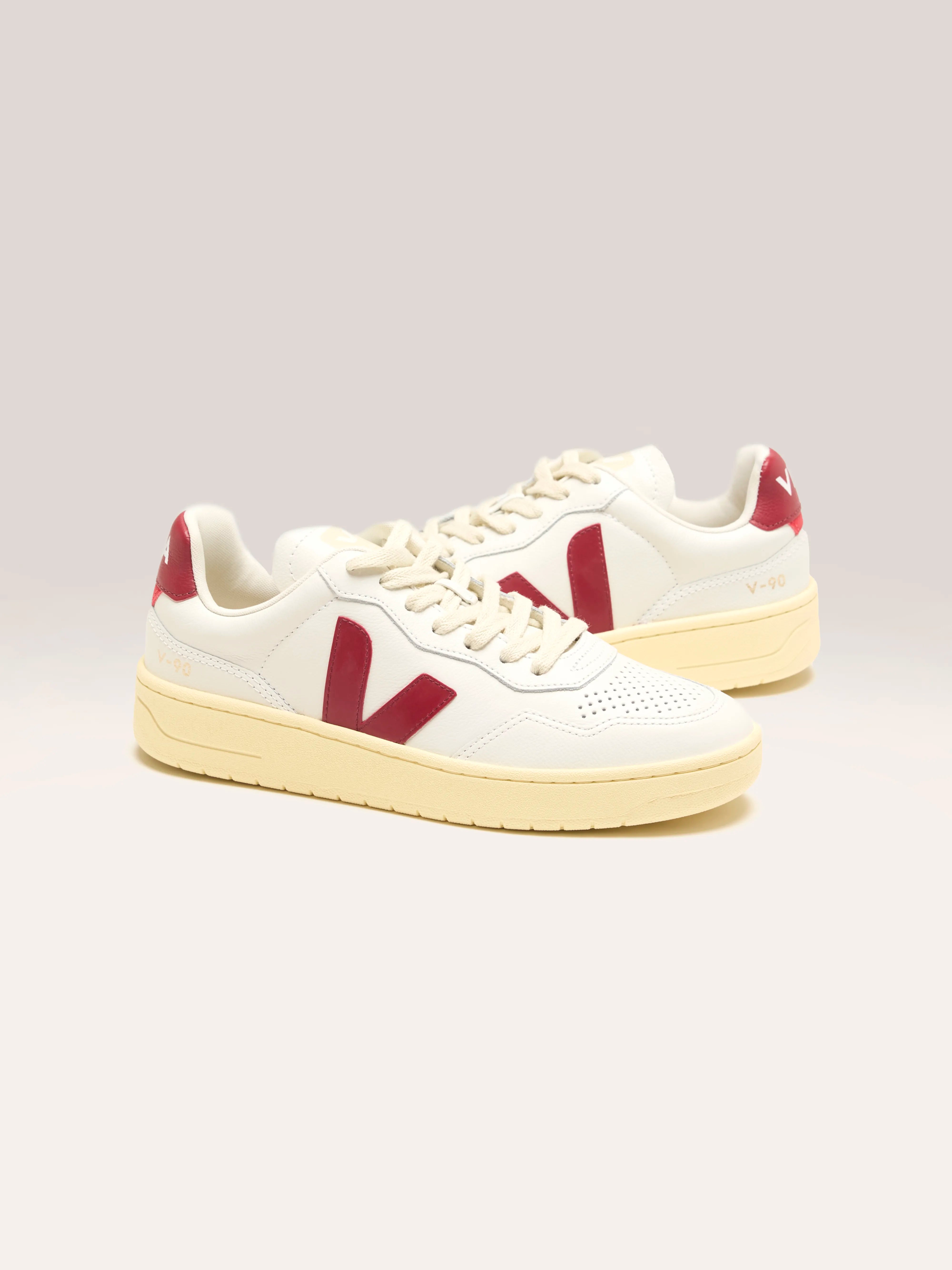 V-90 O.T. Leather pour Femmes (242 / W / RED)