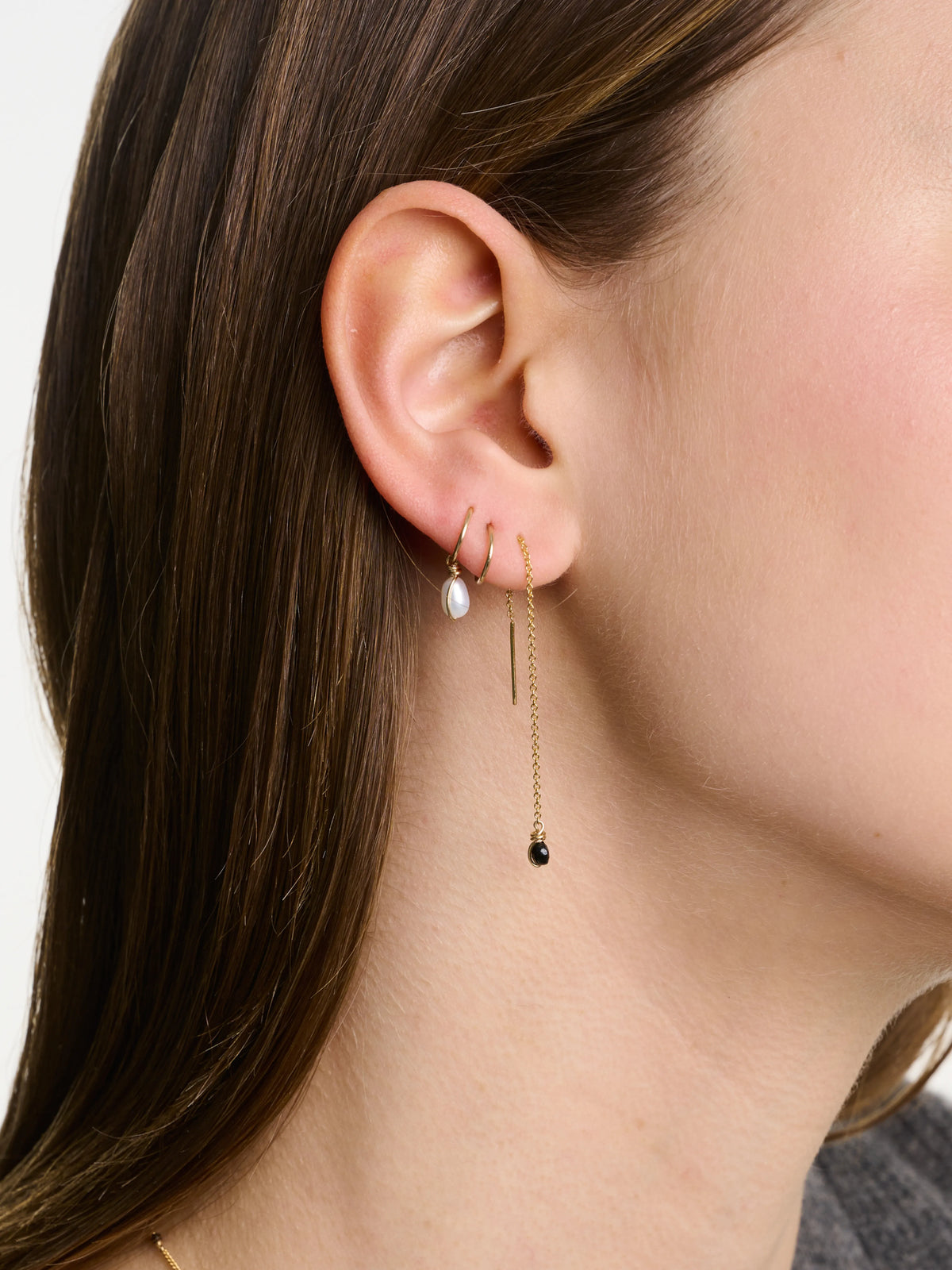 Essential Mini Hoop Earrings (241 / W / GOLD)