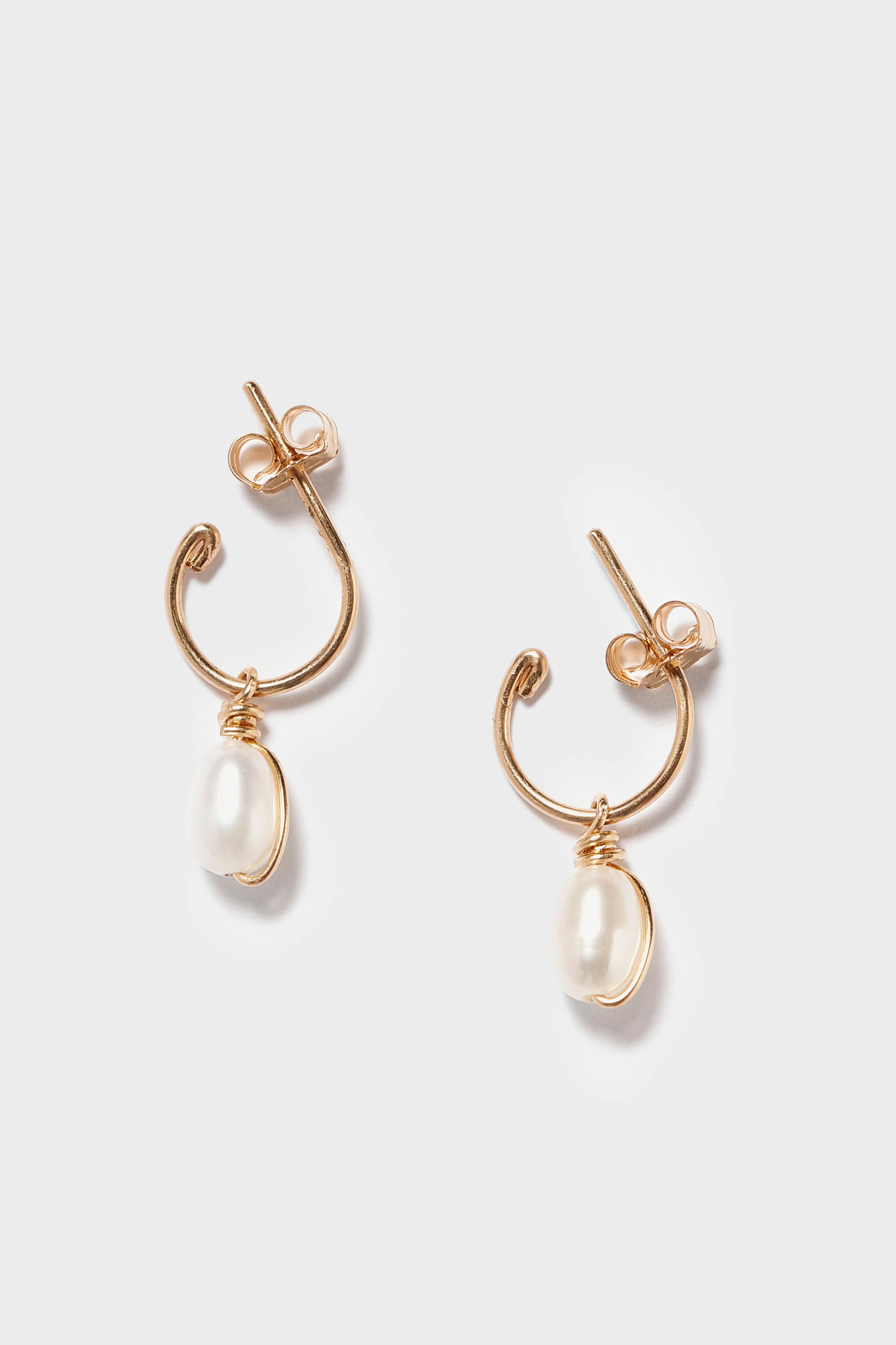 Stella Mini Hoop Earrings (241 / W / GOLD)