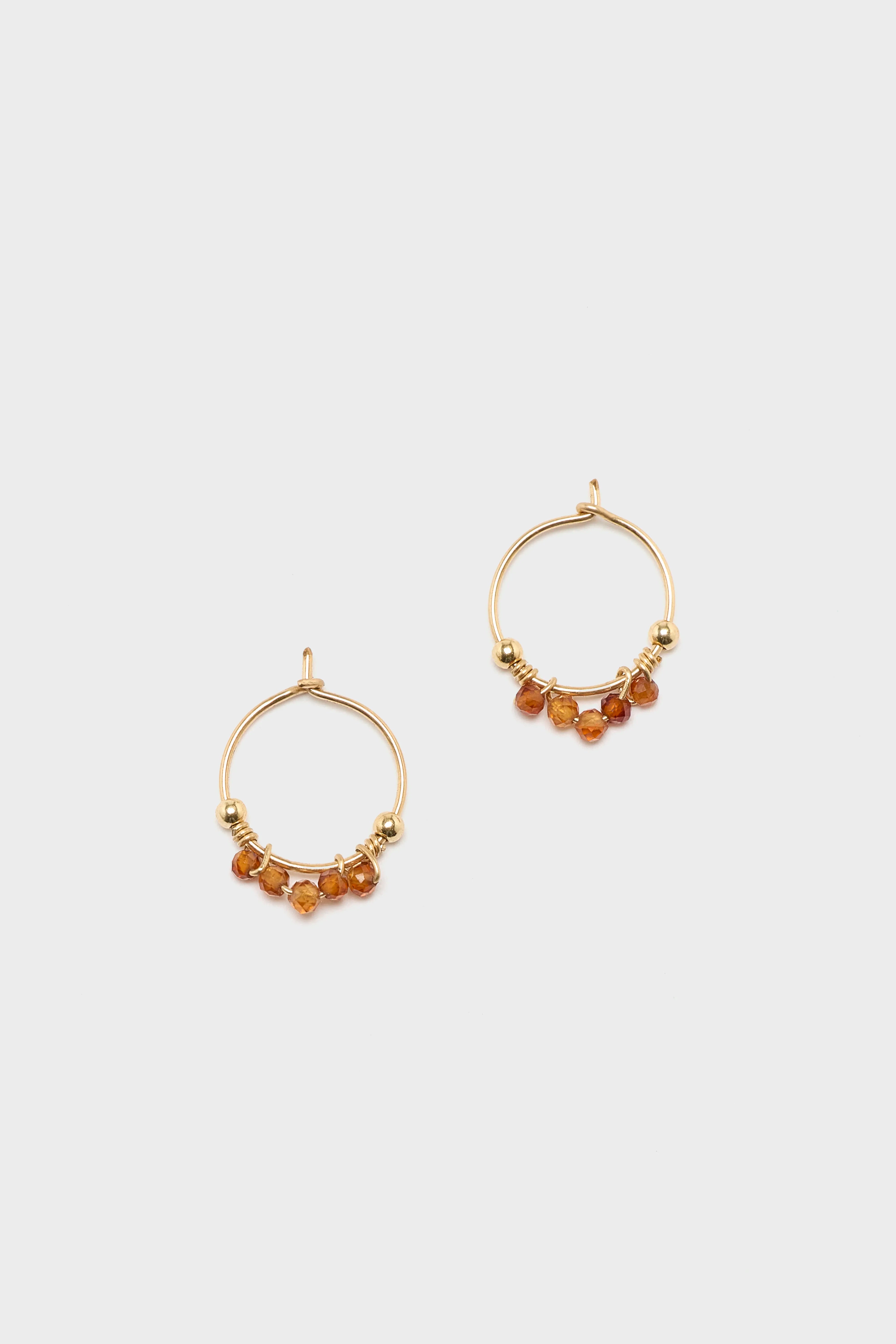 Priya Orange Hoop Earrings (252 / W / ORANGE)