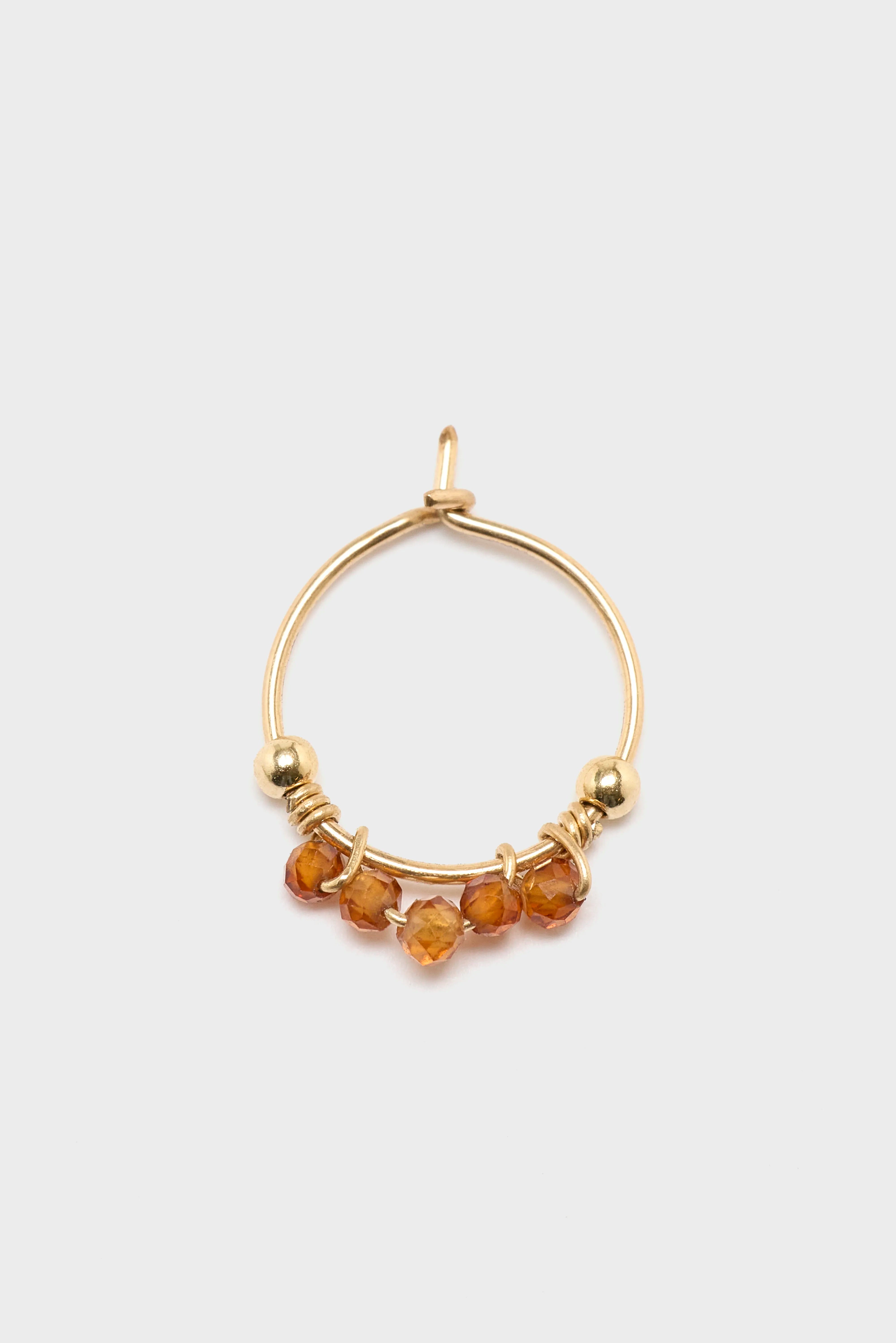 Priya Orange Hoop Earrings (252 / W / ORANGE)
