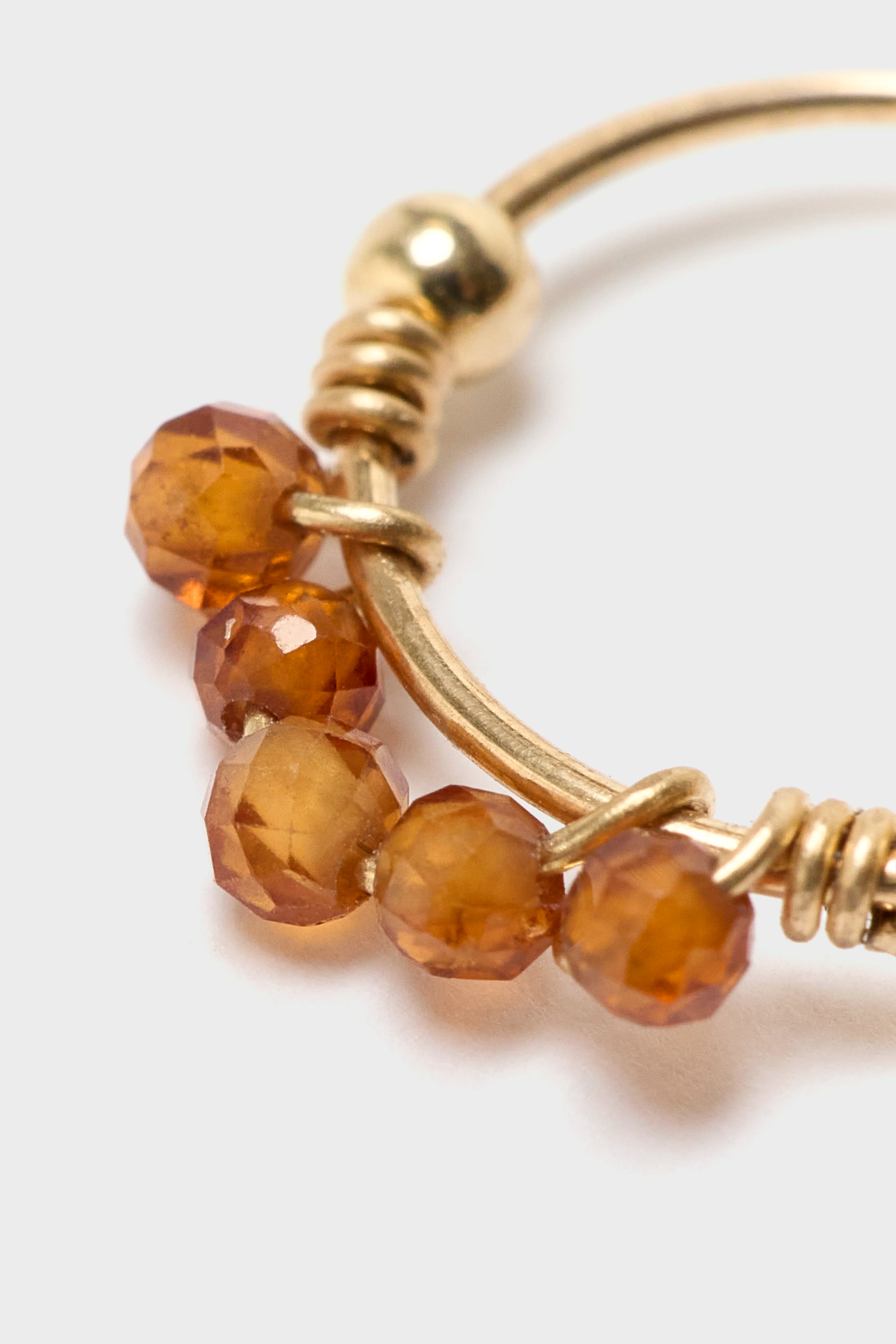 Priya Orange Hoop Earrings (252 / W / ORANGE)