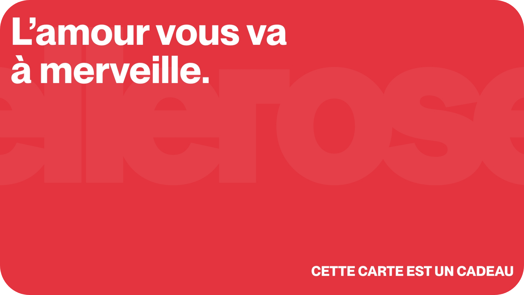 E-carte Cadeau Pour  | Bellerose