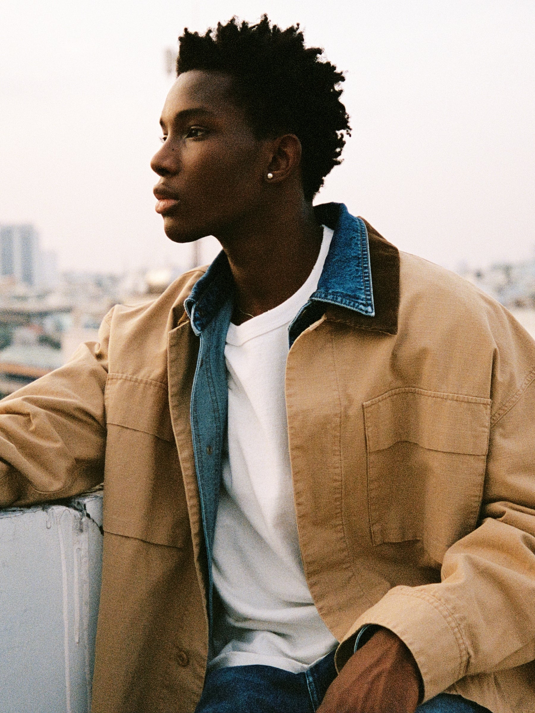 Grey denim-inspired jacket for men | Bellerose