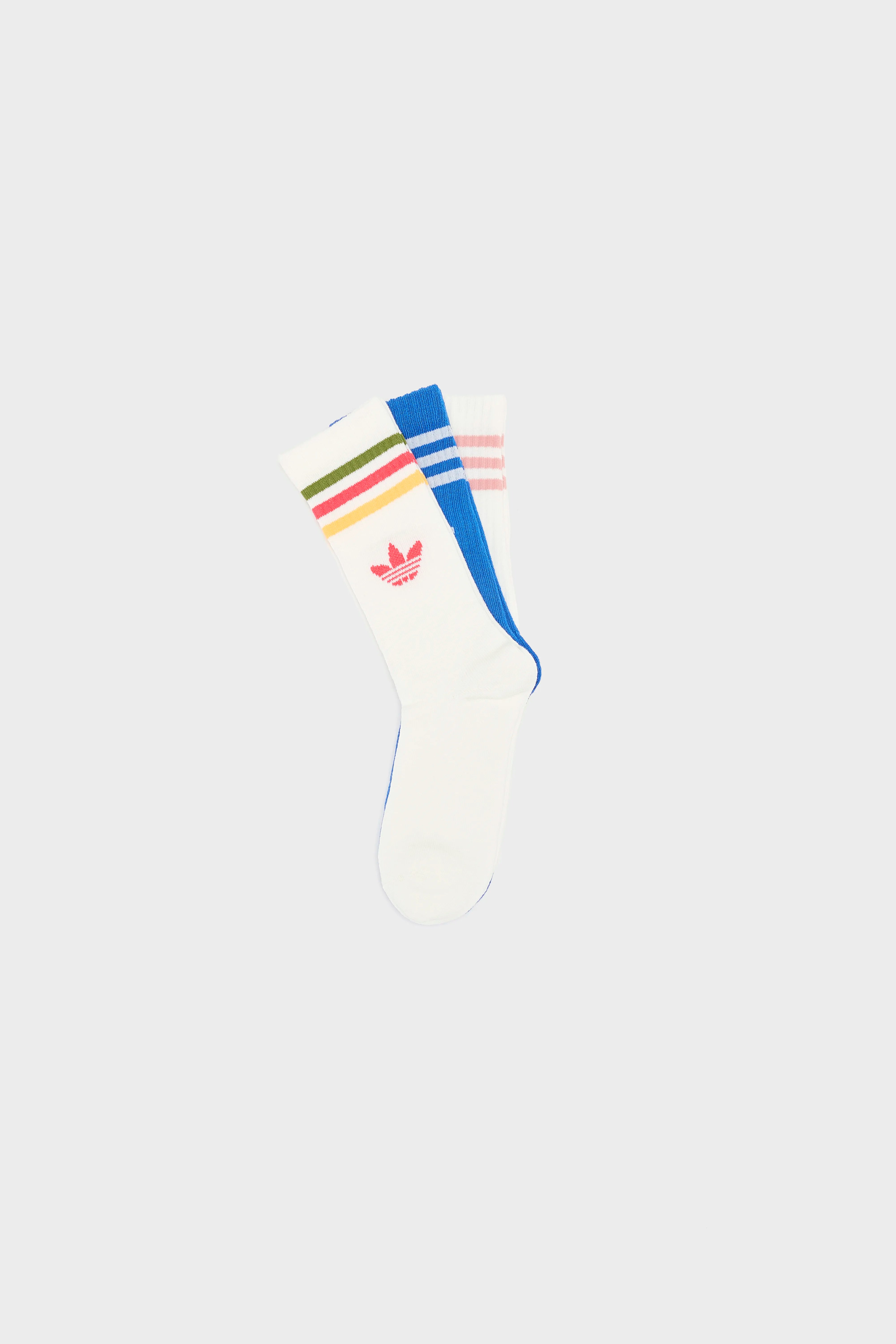 3-Stripes Crew Socks pour Juniors  (252 / G / MULTICOLOR)