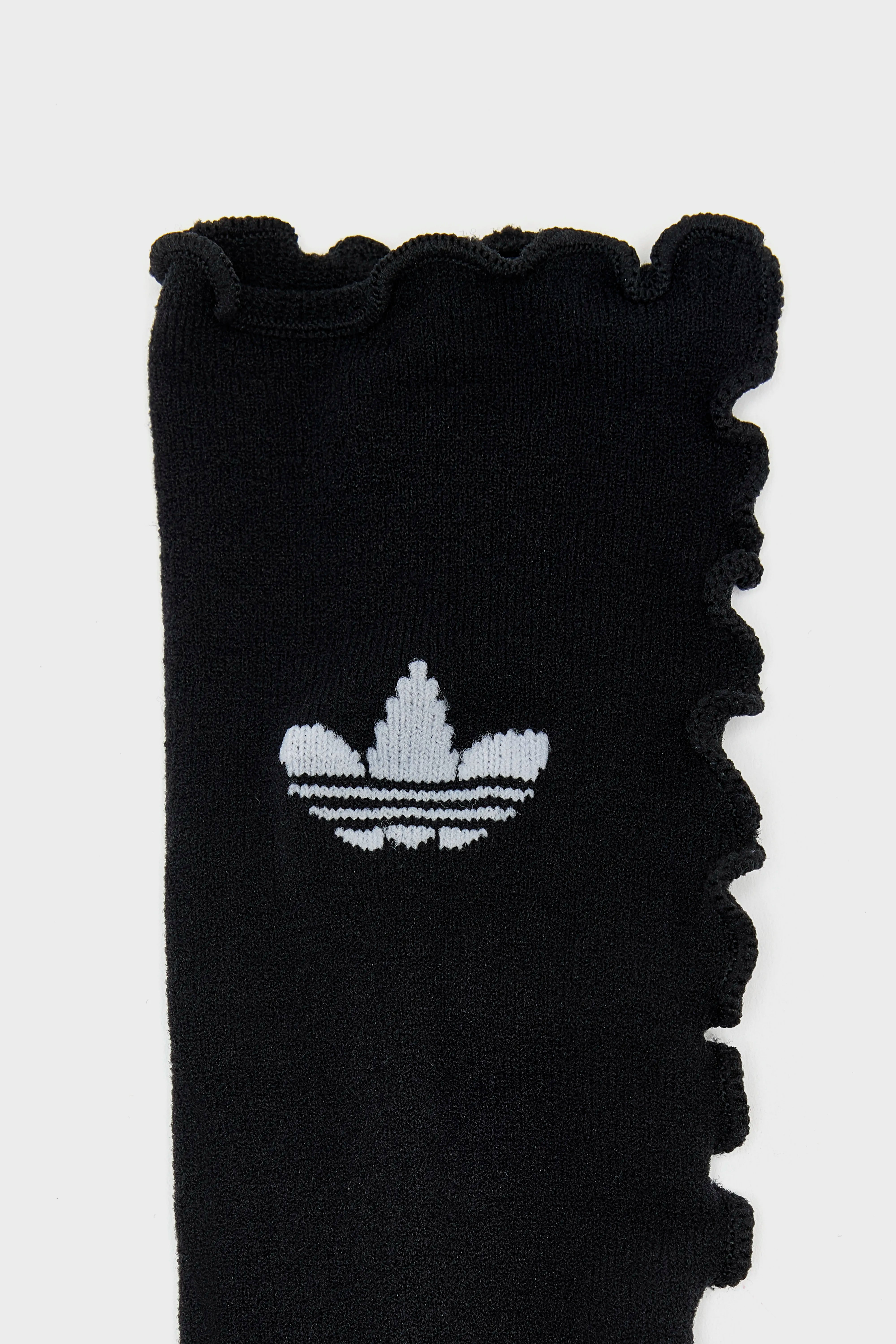 Sokken met ruches voor dames  (261 / W / BLACK/WHITE)