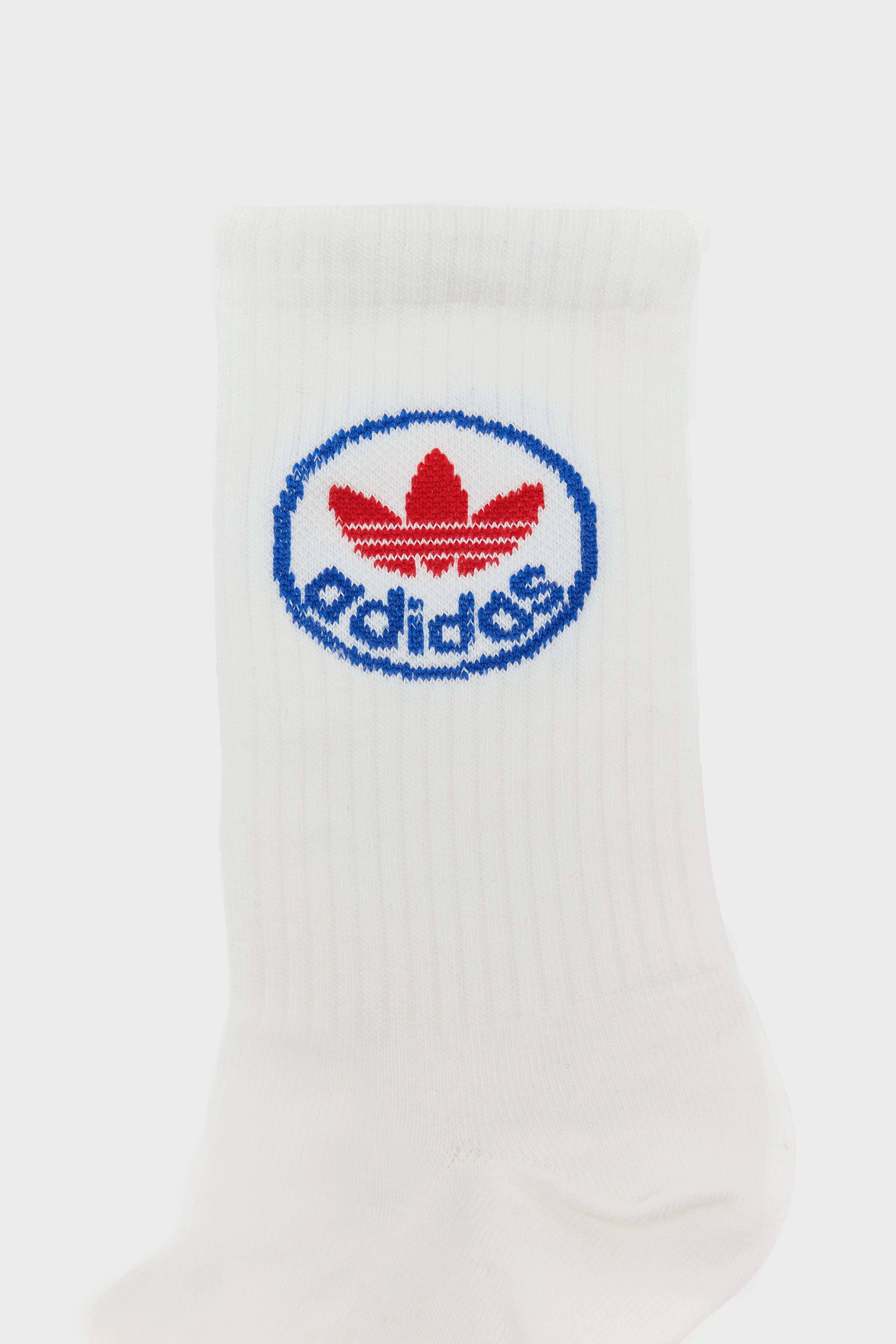 Trefoil Crew Socks for Men  (261 / M / BLACK/WHITE)