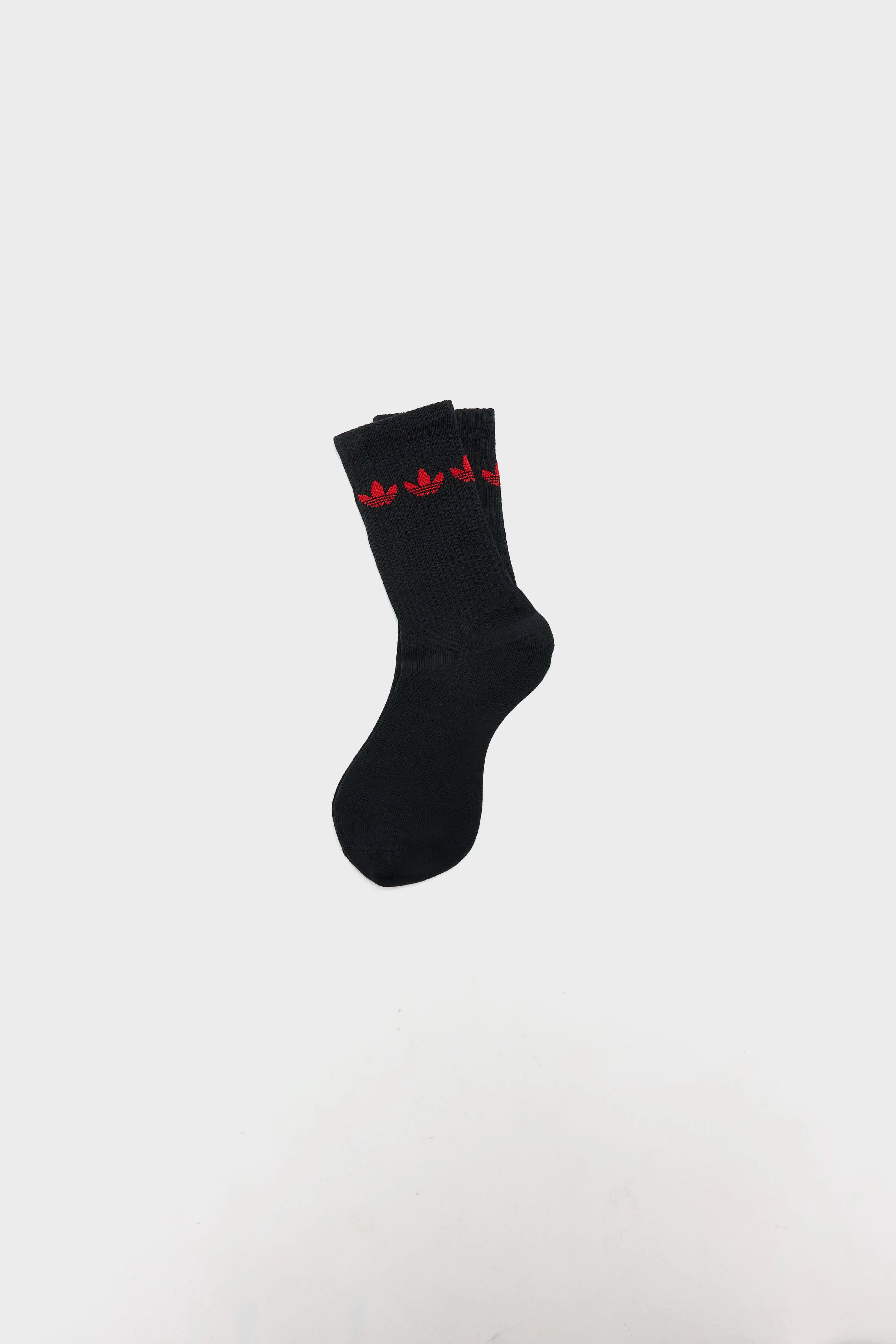 Trefoil Crew Socks for Men  (261 / M / BLACK/WHITE)